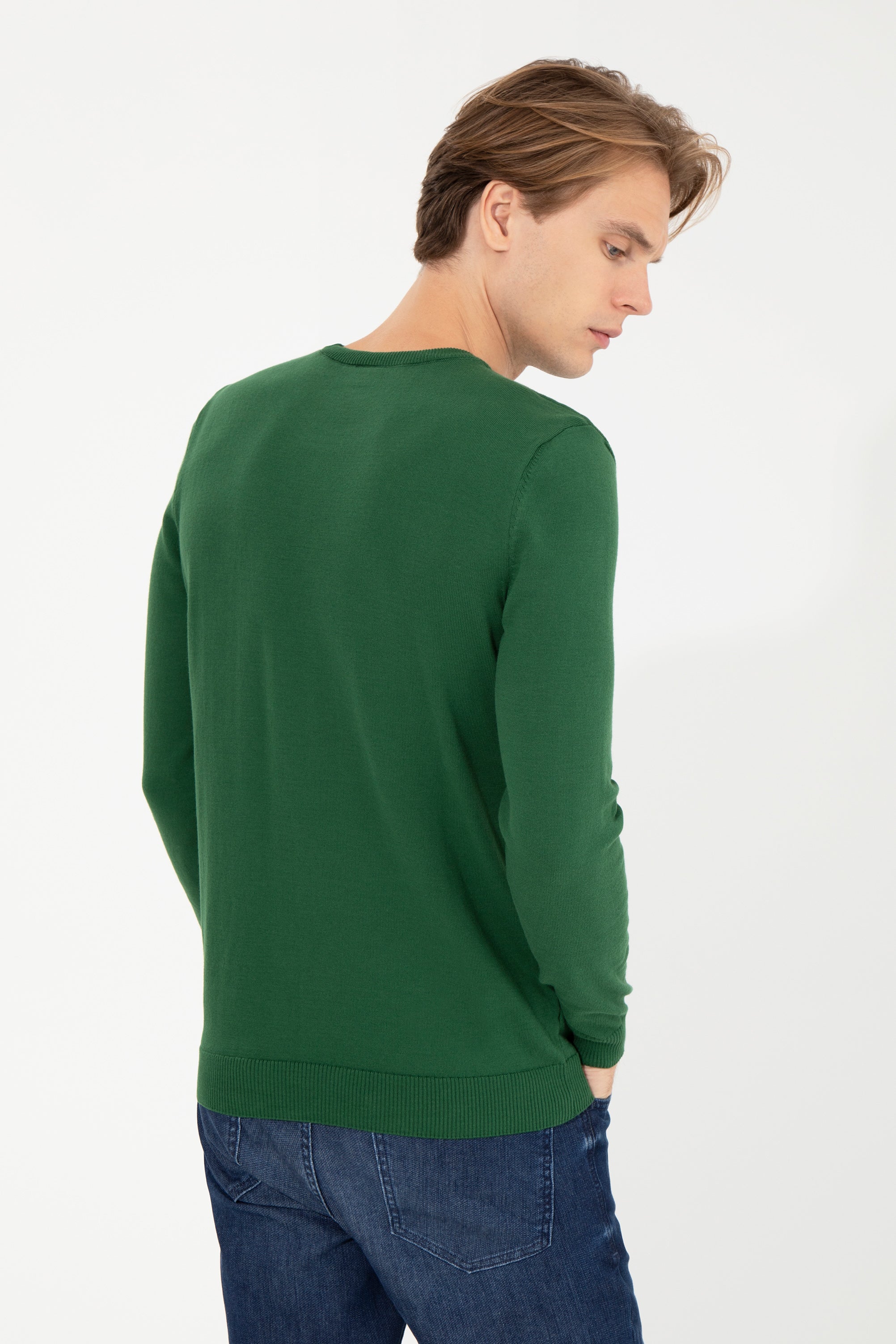 Green Knitting Jumper U.S. Polo Assn.