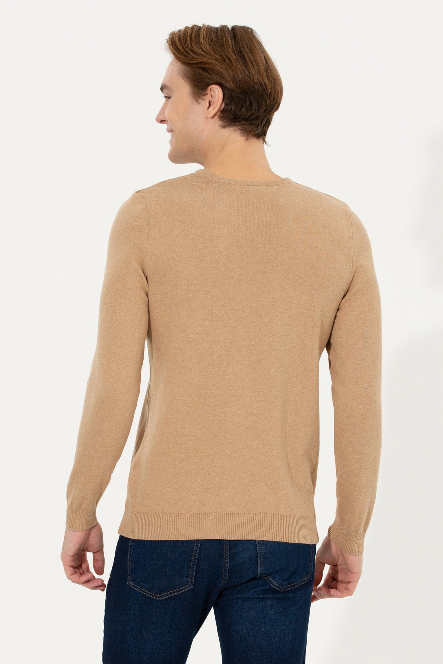 Beige Knitting Jumper U.S. Polo Assn.
