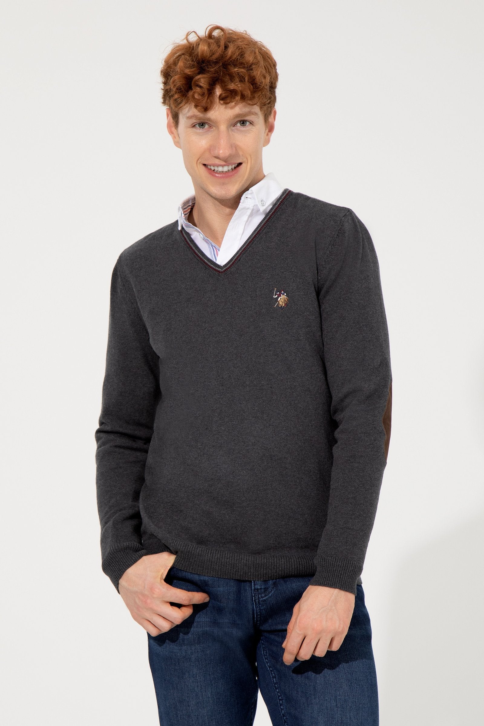 Dark Grey Knitting Jumper U.S. Polo Assn.