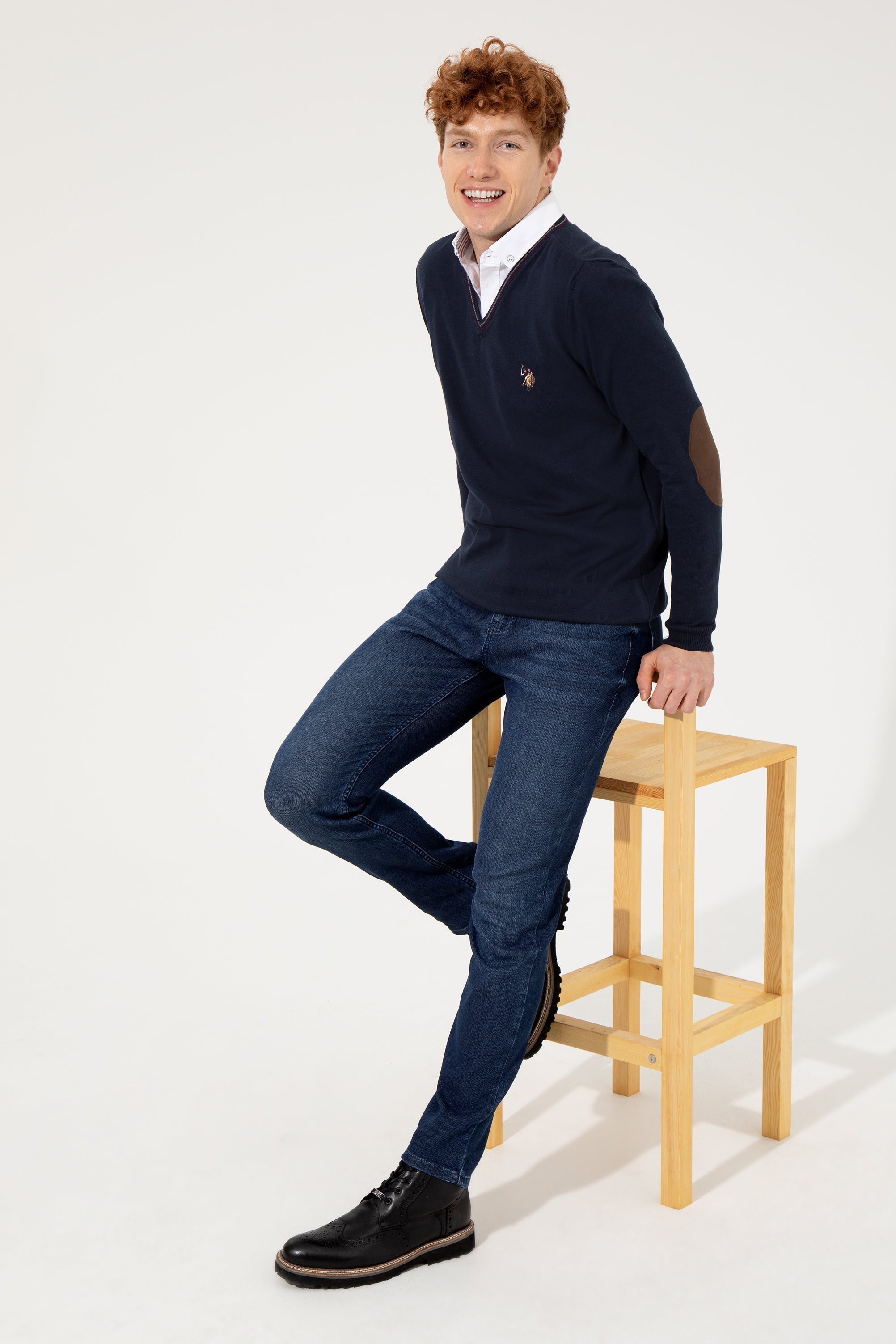 Dark Blue Knitting Jumper U.S. Polo Assn.