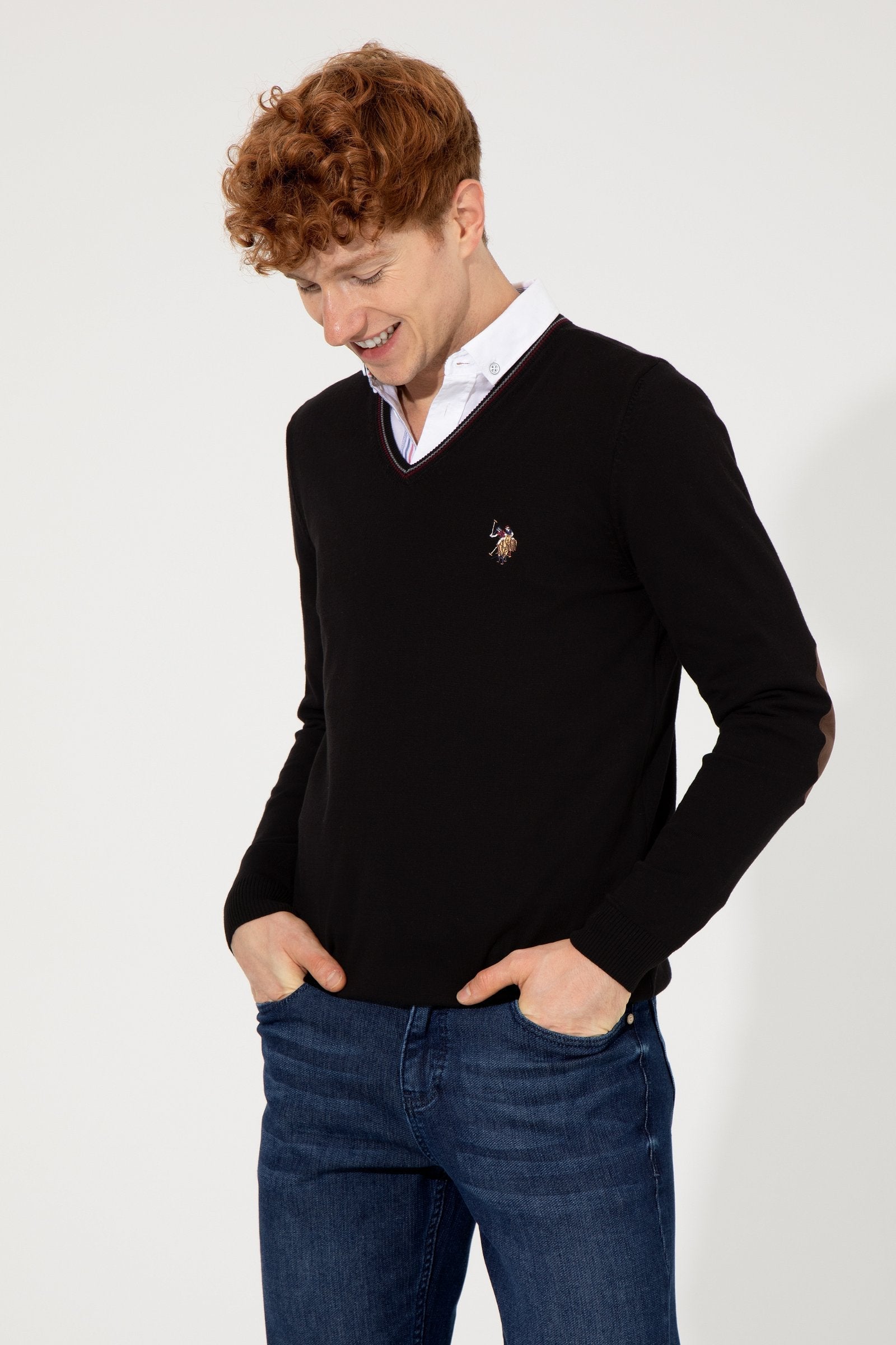 Black Knitting Jumper U.S. Polo Assn.