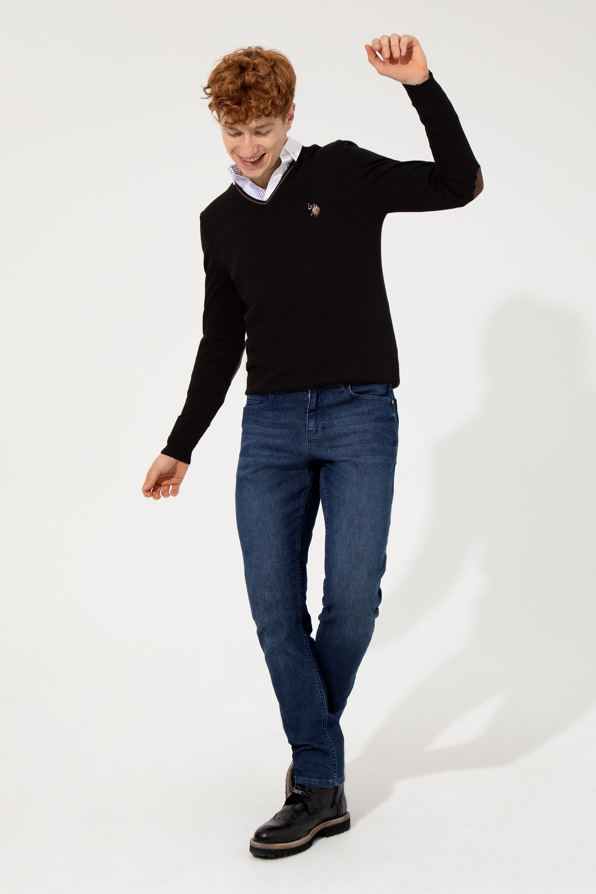 Black Knitting Jumper U.S. Polo Assn.