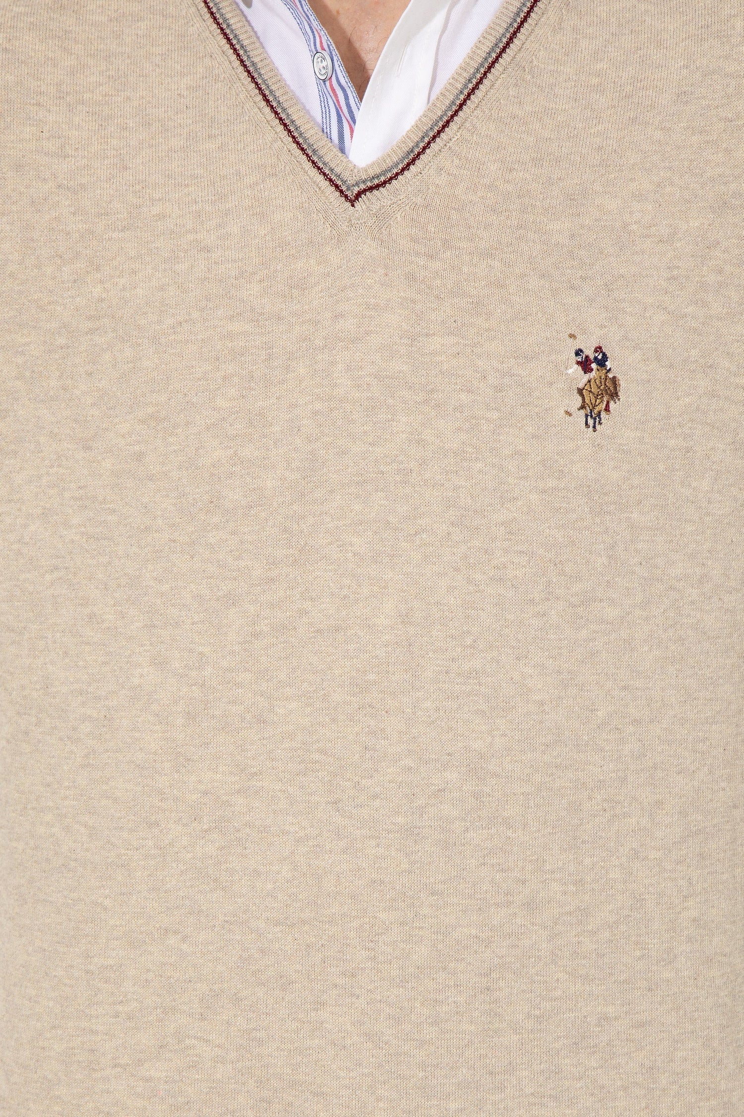 Beige Knitting Jumper U.S. Polo Assn.