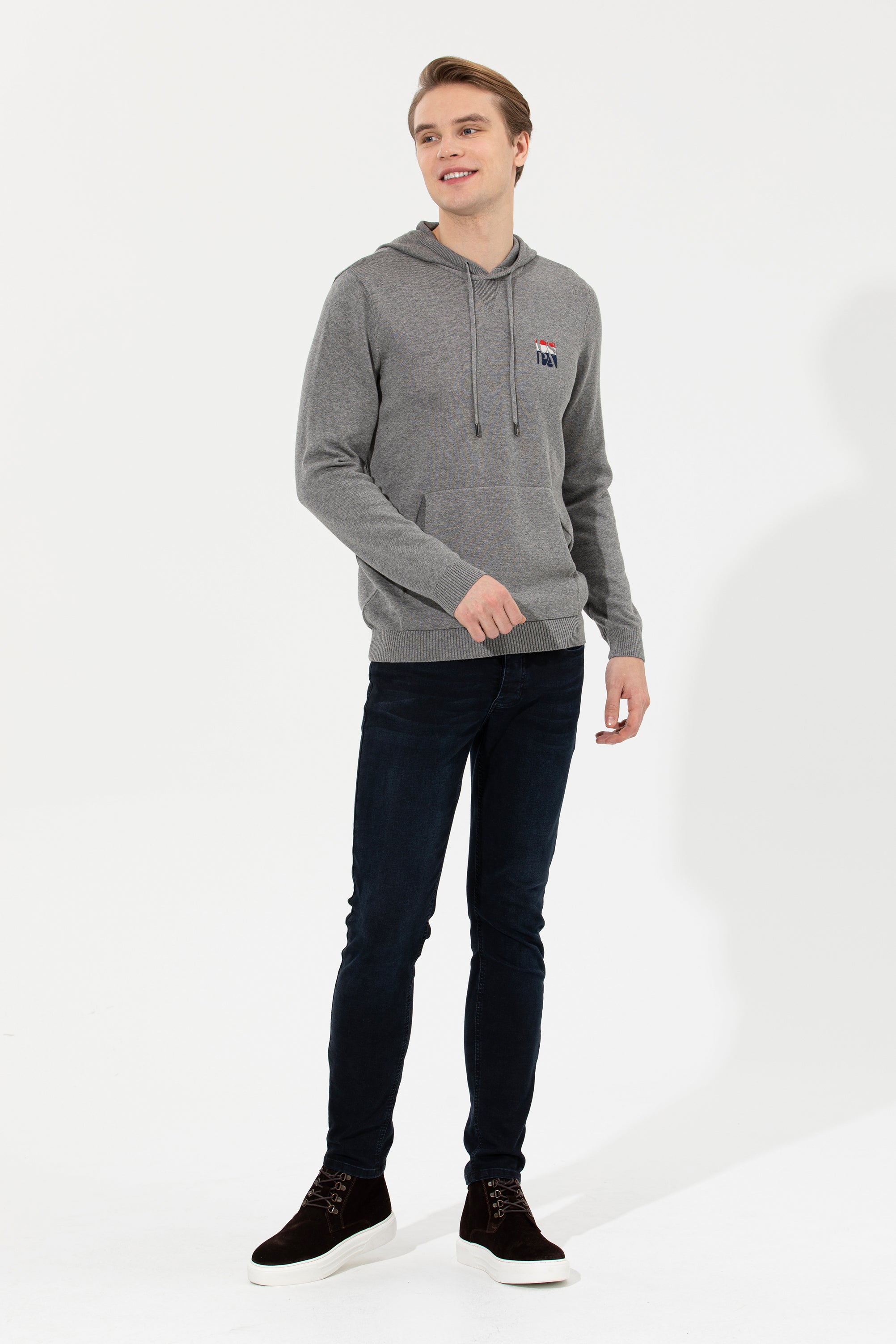 Light Grey Knitting Jumper U.S. Polo Assn.
