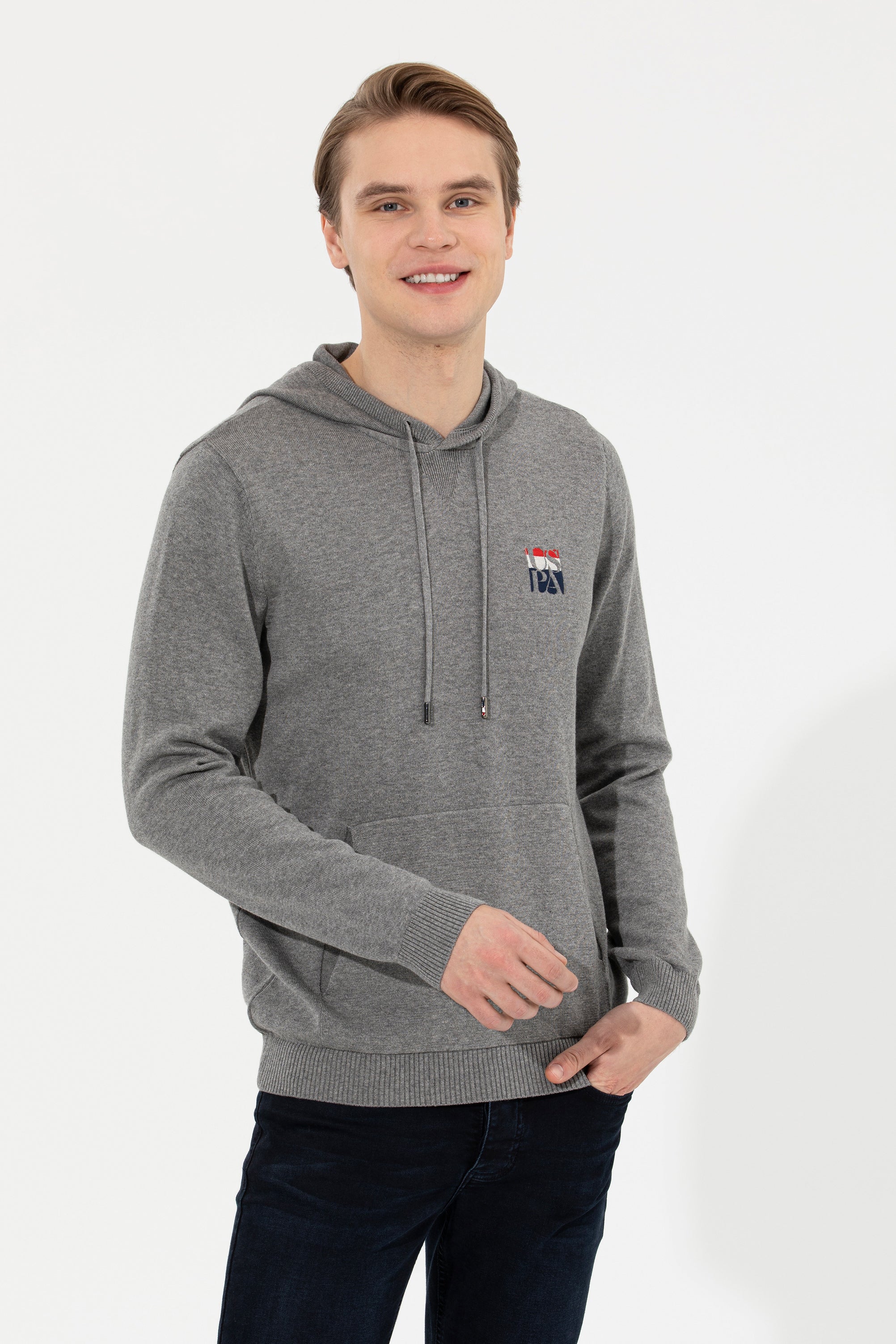 Light Grey Knitting Jumper U.S. Polo Assn.