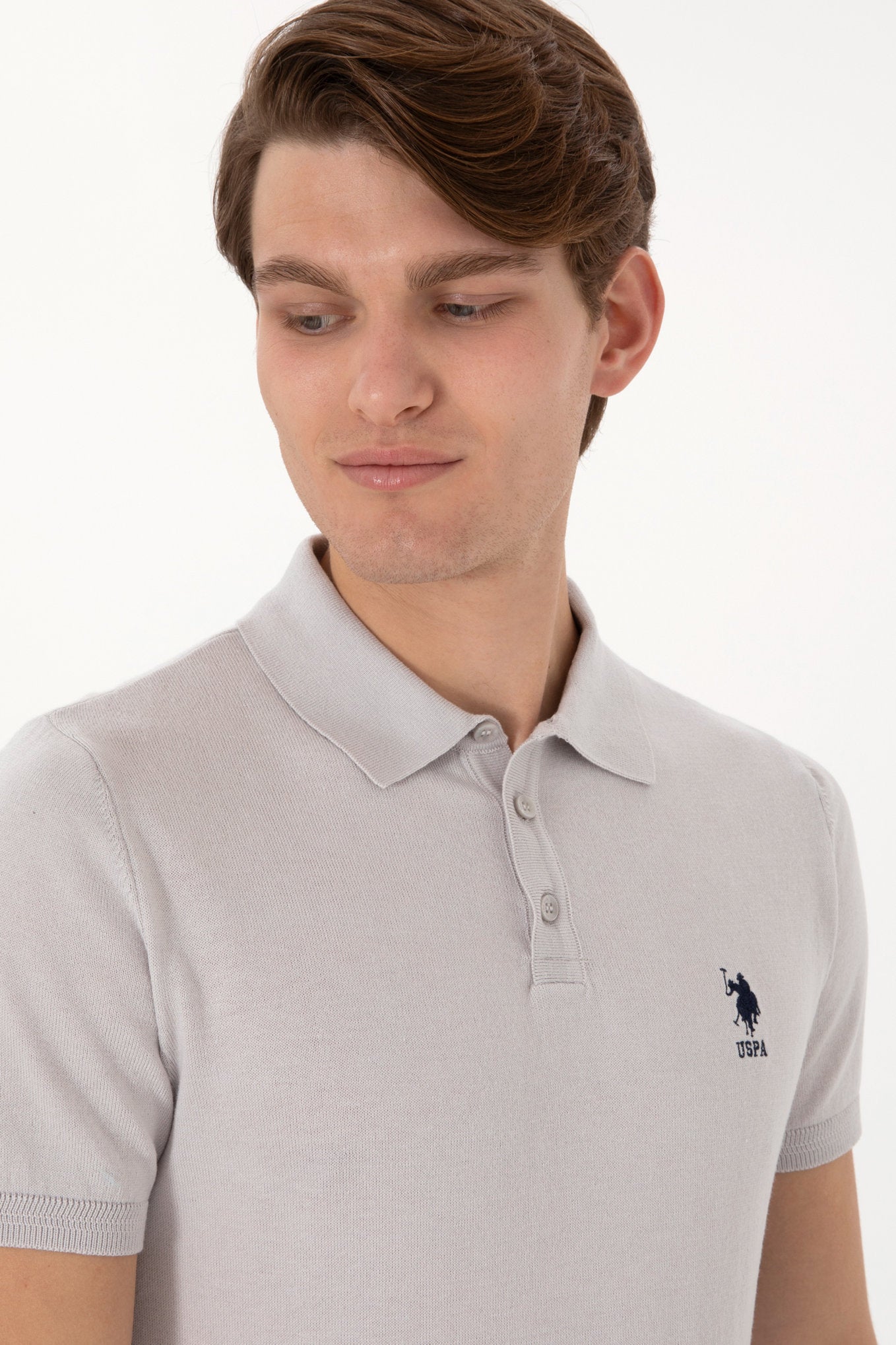 U.S. Polo Assn._Light Grey Polo Shirt_G081SZ0TK0 2100036_VR001_02