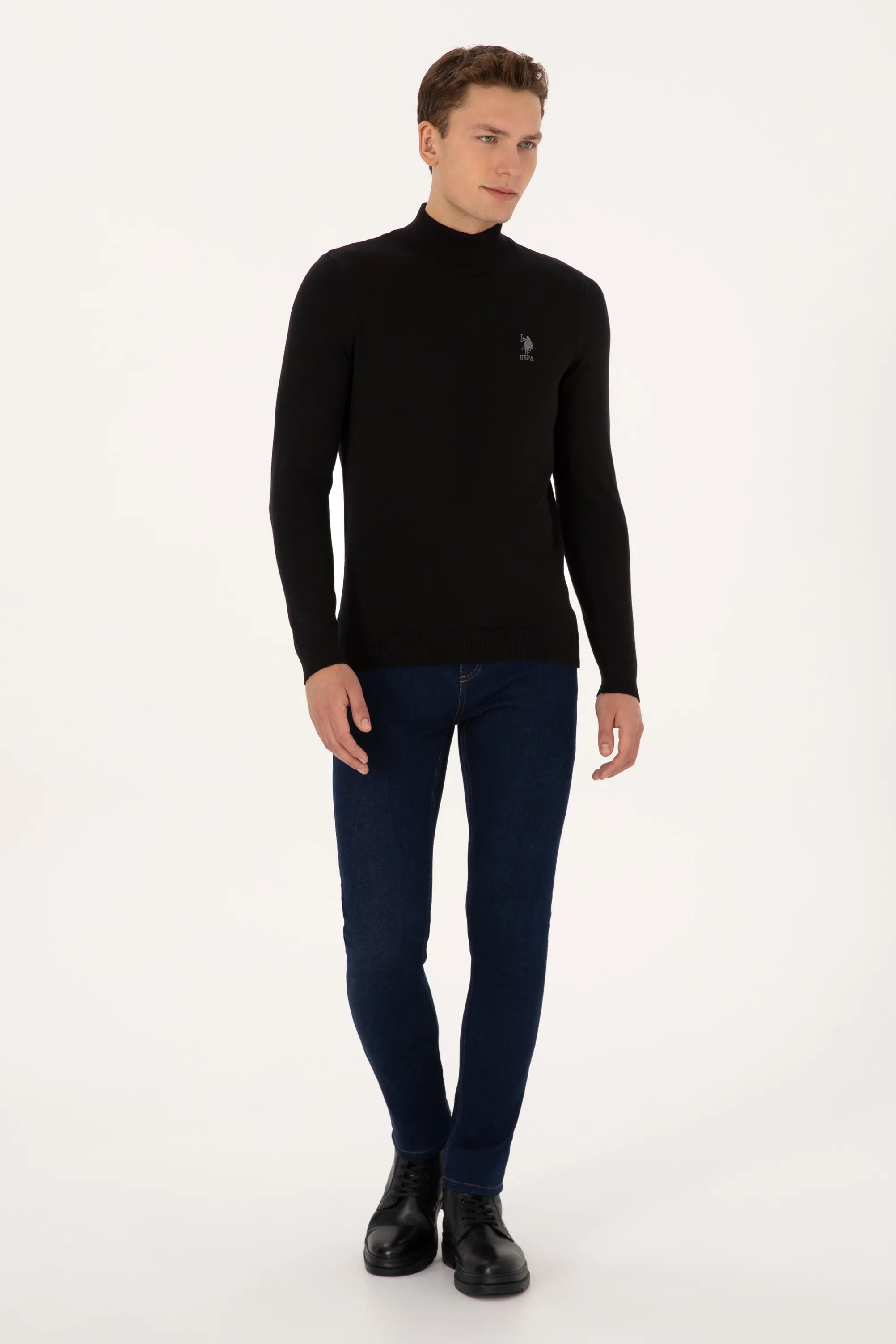 U.S. Polo Assn._Black_Black Turtle-neck Pullover_G081SZ0TK0 2226849_VR046_04