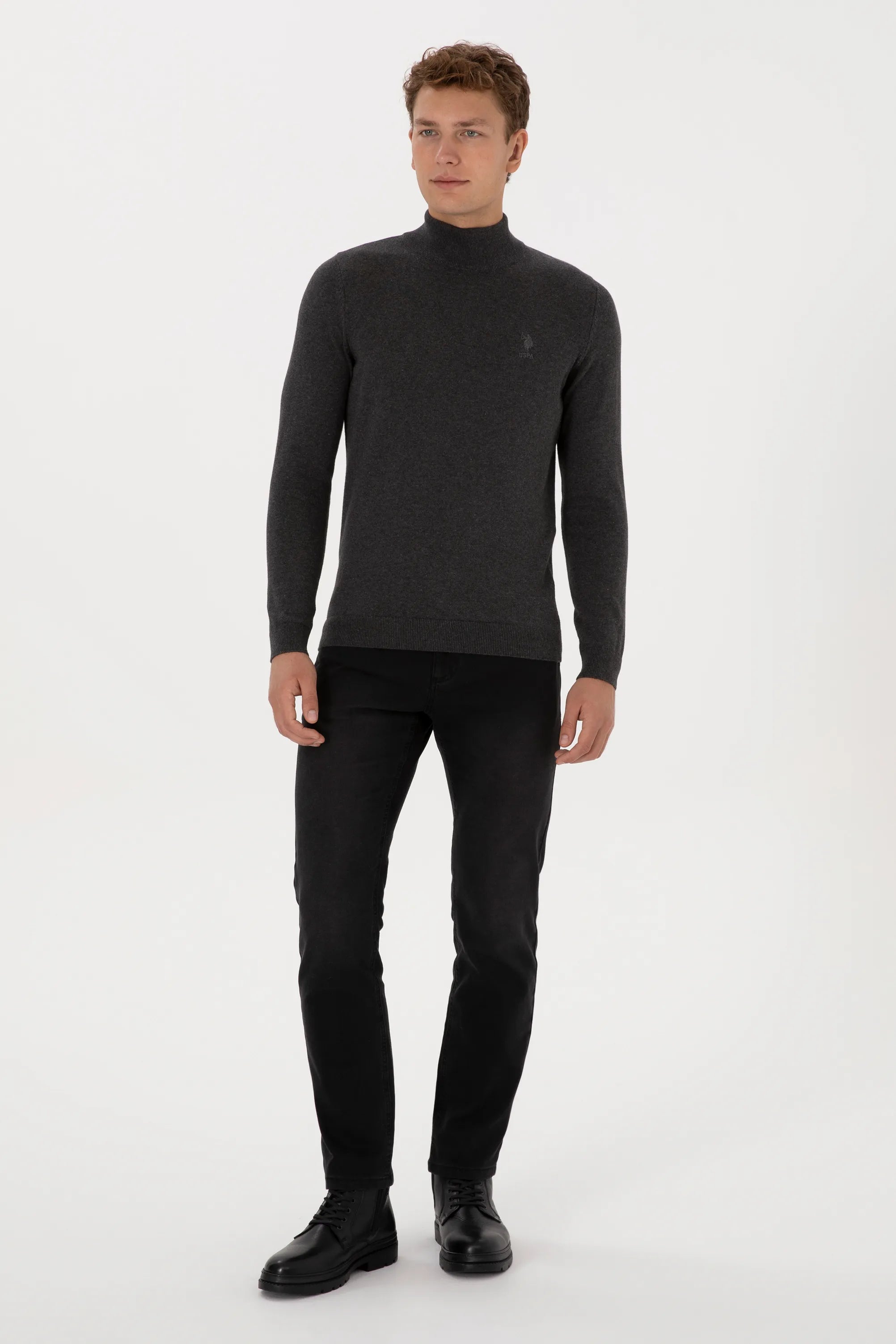 U.S. Polo Assn._Anthracite Mela_Anthracite Mela Turtle-neck Pullover_G081SZ0TK0 2226849_VR081_04