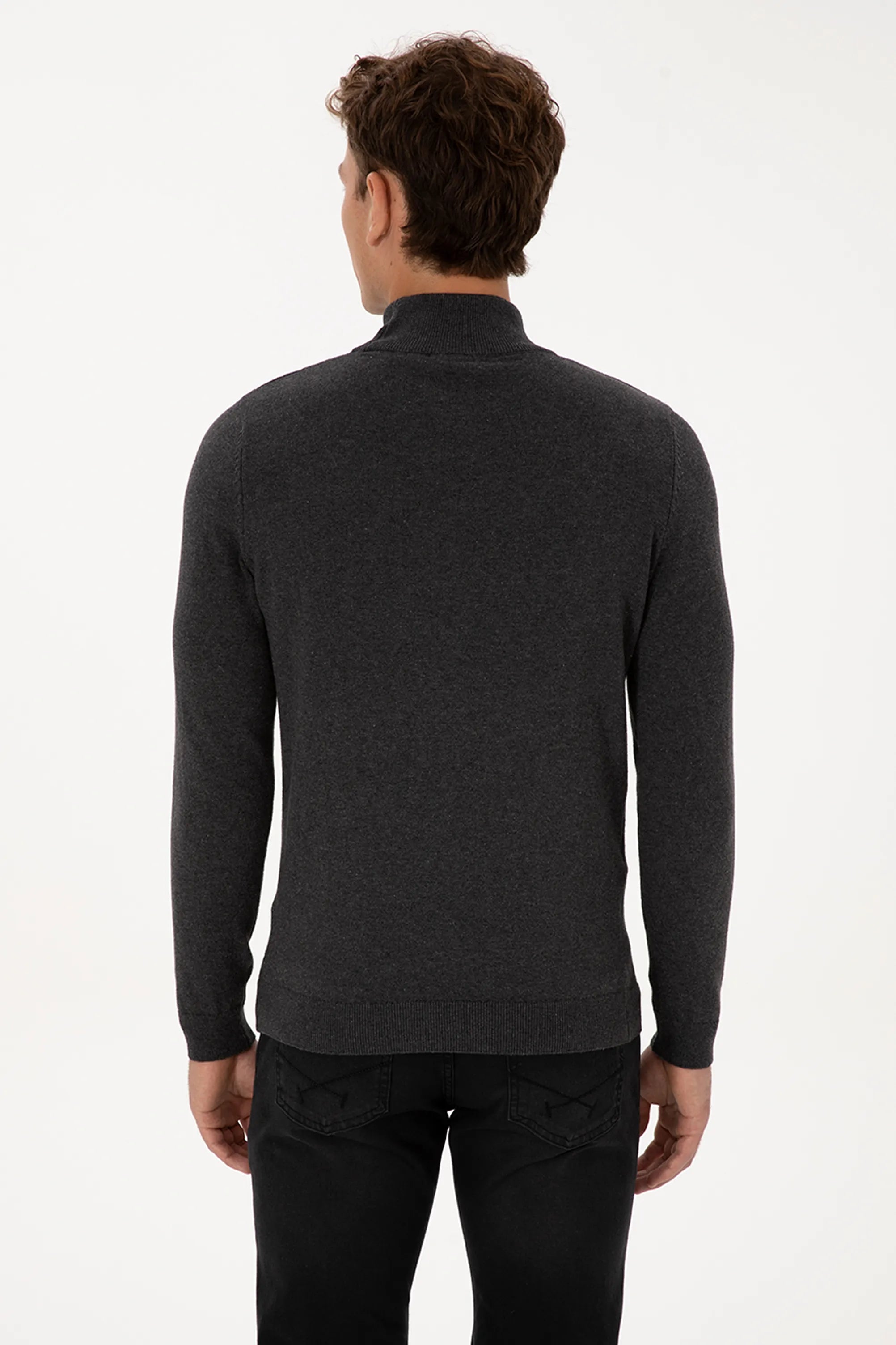 U.S. Polo Assn._Anthracite Mela_Anthracite Mela Turtle-neck Pullover_G081SZ0TK0 2226849_VR081_05