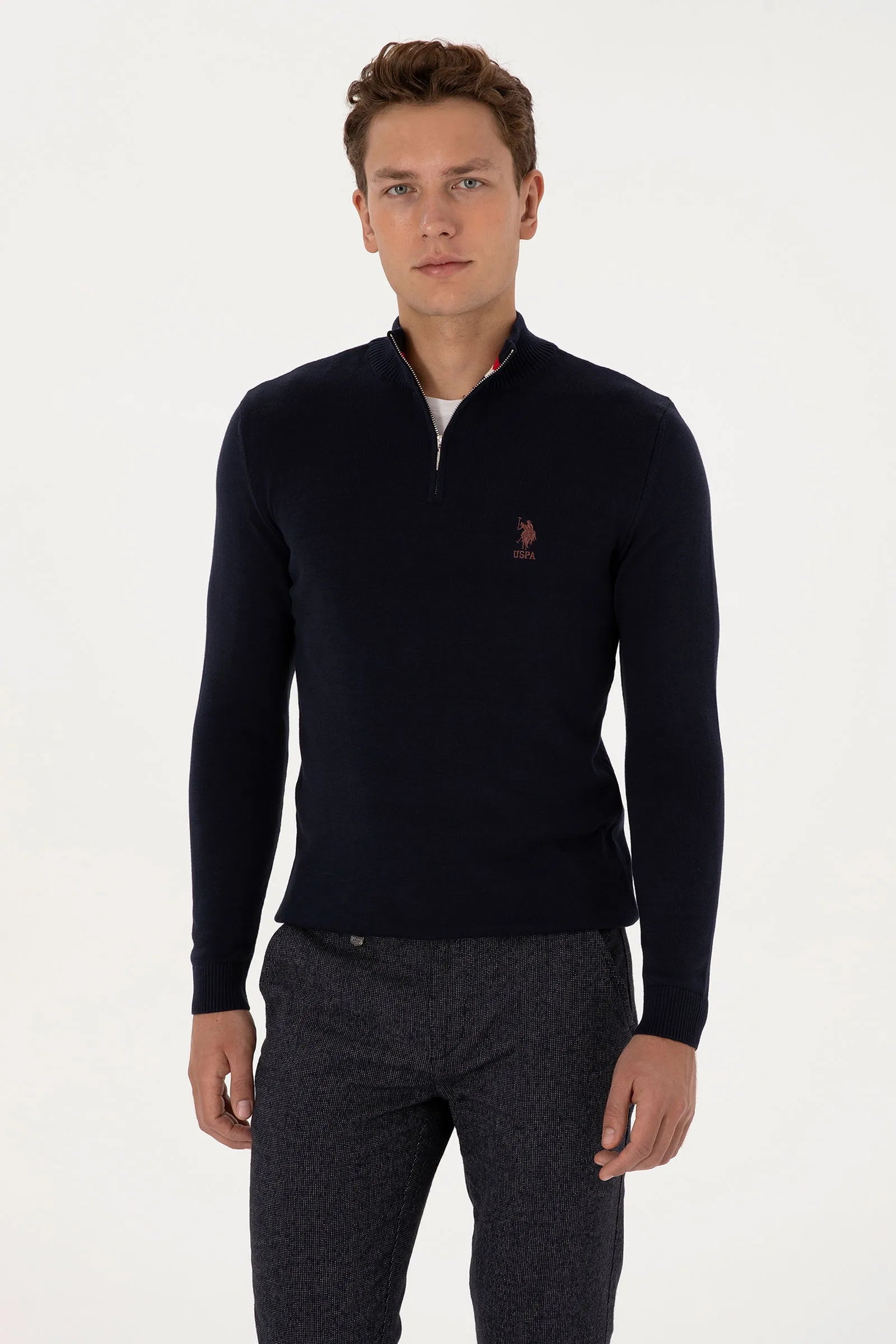U.S. Polo Assn._Navy_Navy Sweater With Zipper_G081SZ0TK0 2334906_VR033_01