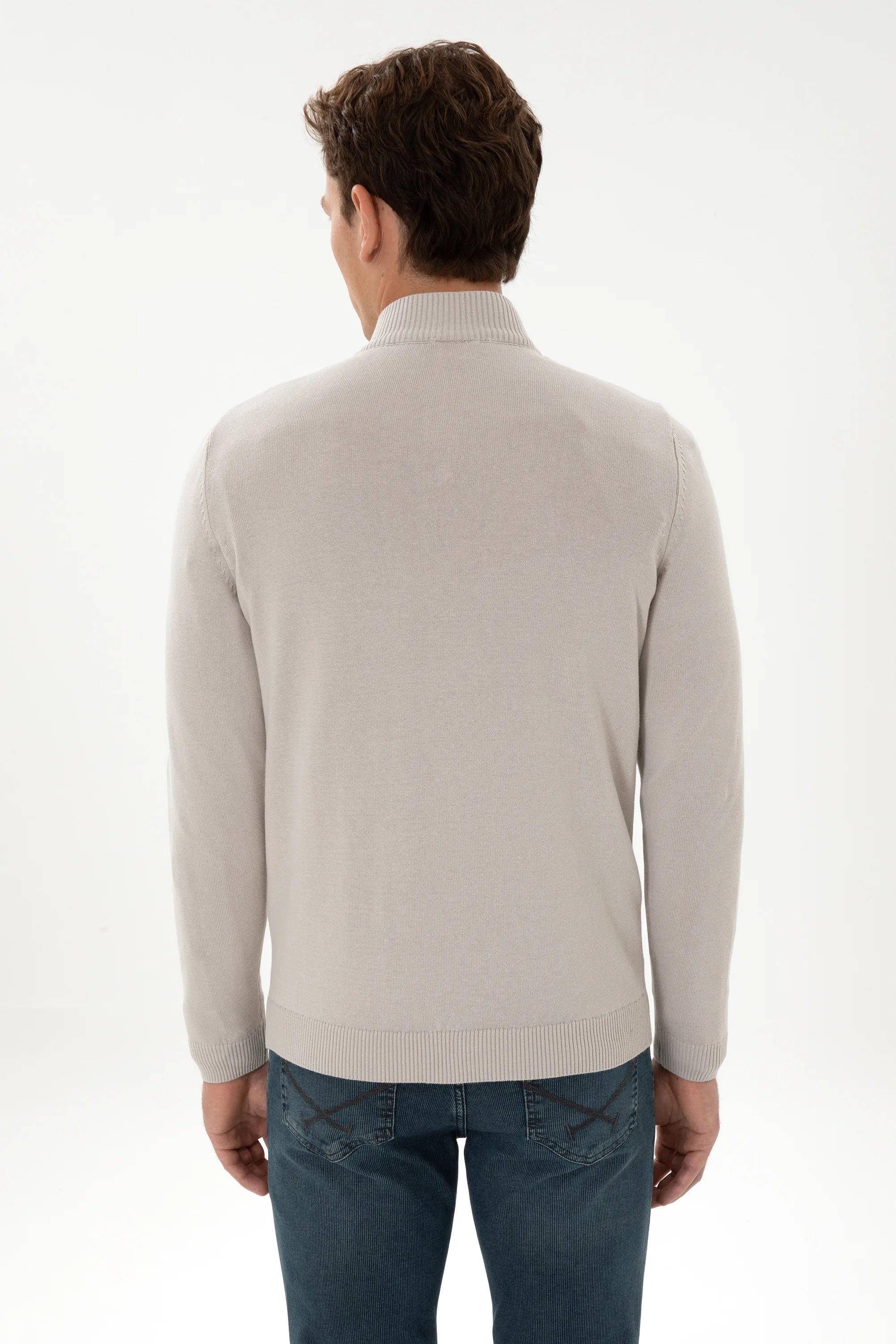 U.S. Polo Assn._Stone_Stone Pullover With Zipper_G081SZ0TK0 2334906_VR049_05