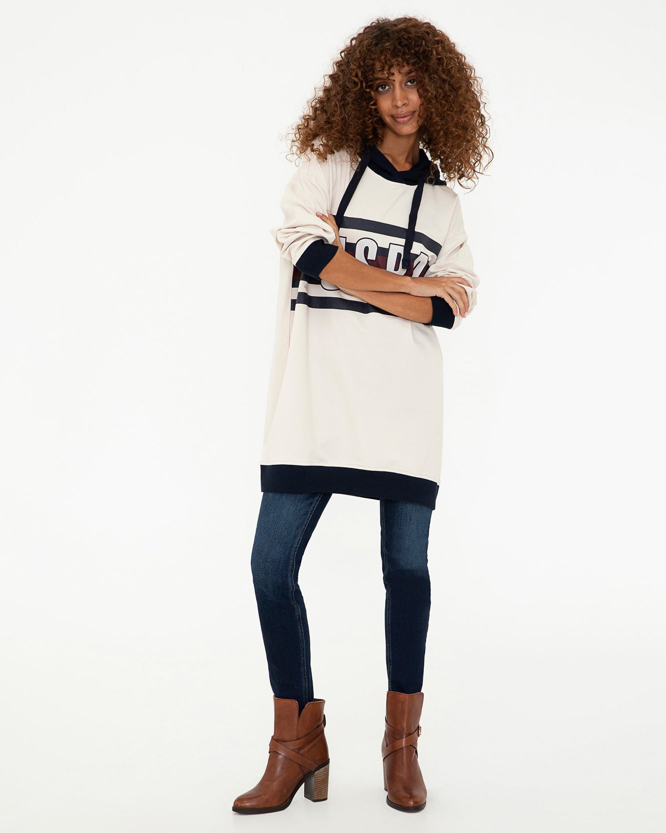 Beige Sweat Shirt U.S. Polo Assn.