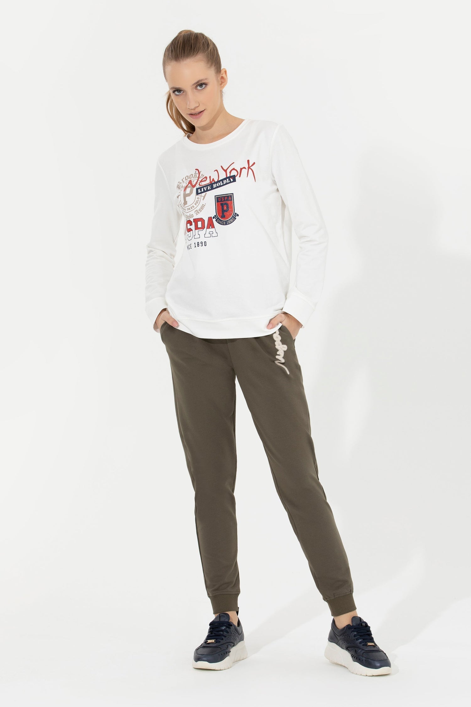 White Sweat Shirt U.S. Polo Assn.