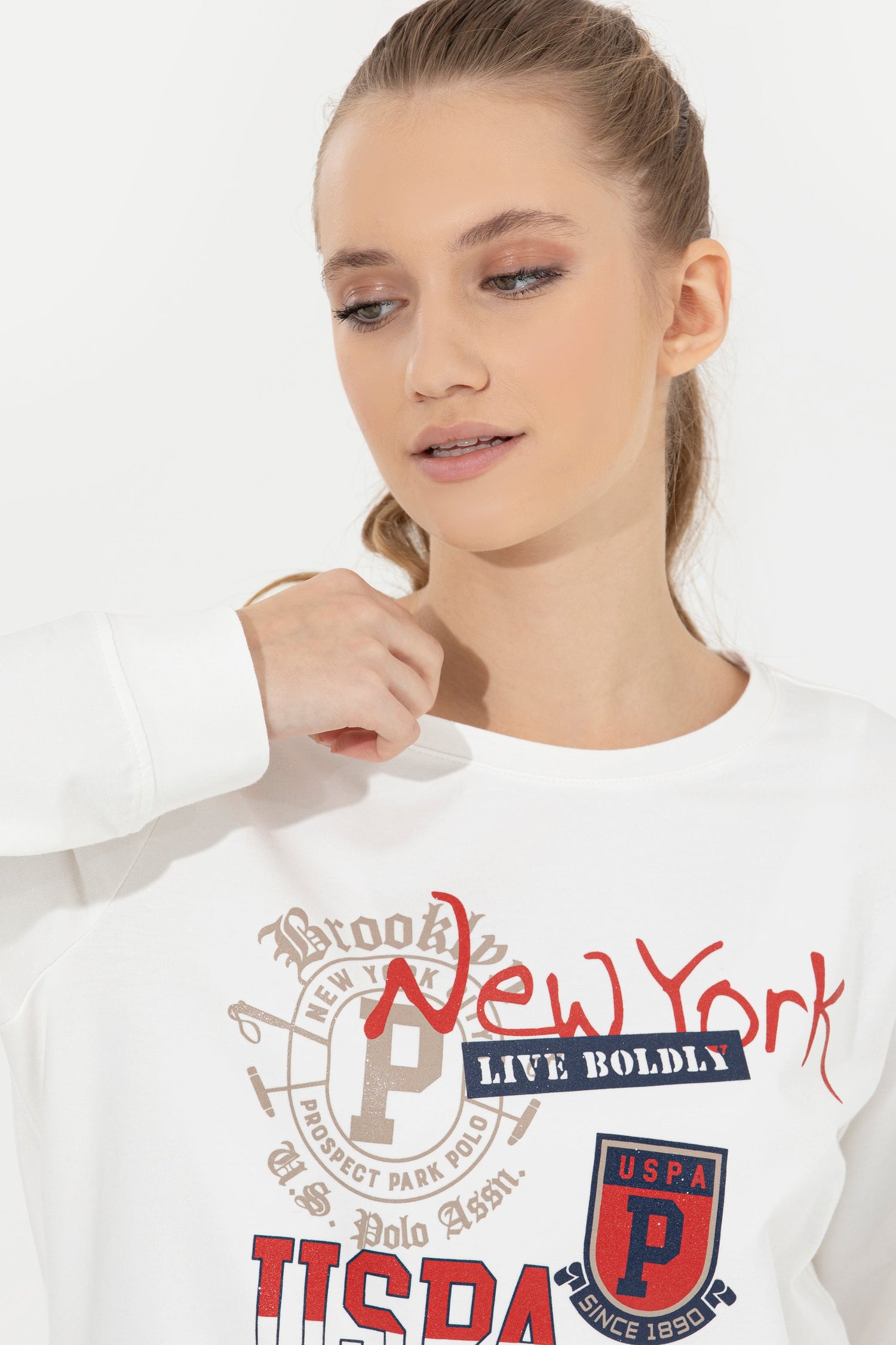 White Sweat Shirt U.S. Polo Assn.