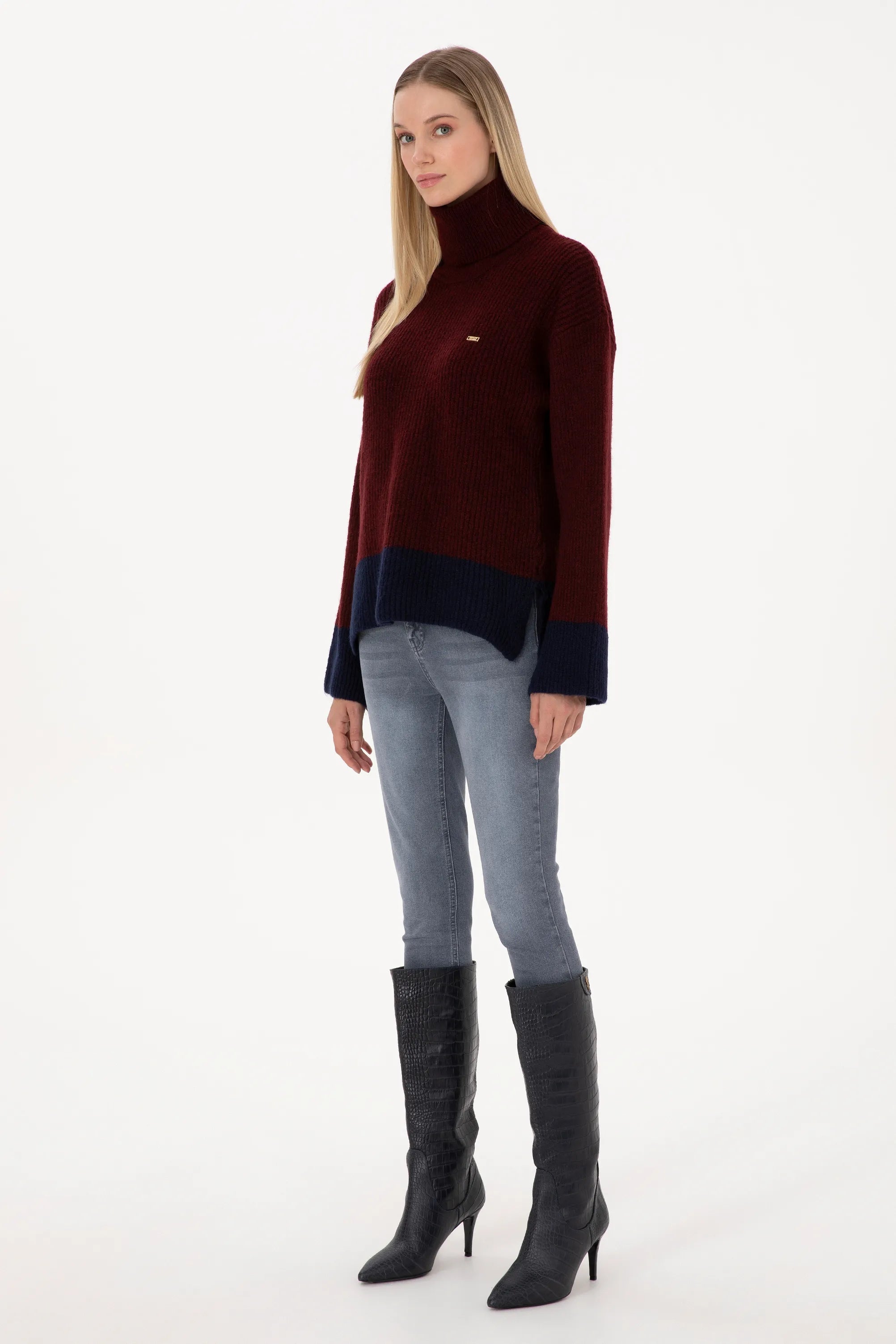 U.S. Polo Assn._New Plum_New Plum Oversized High Neck Sweater_G082GL0TK0 2239136_VR177_04