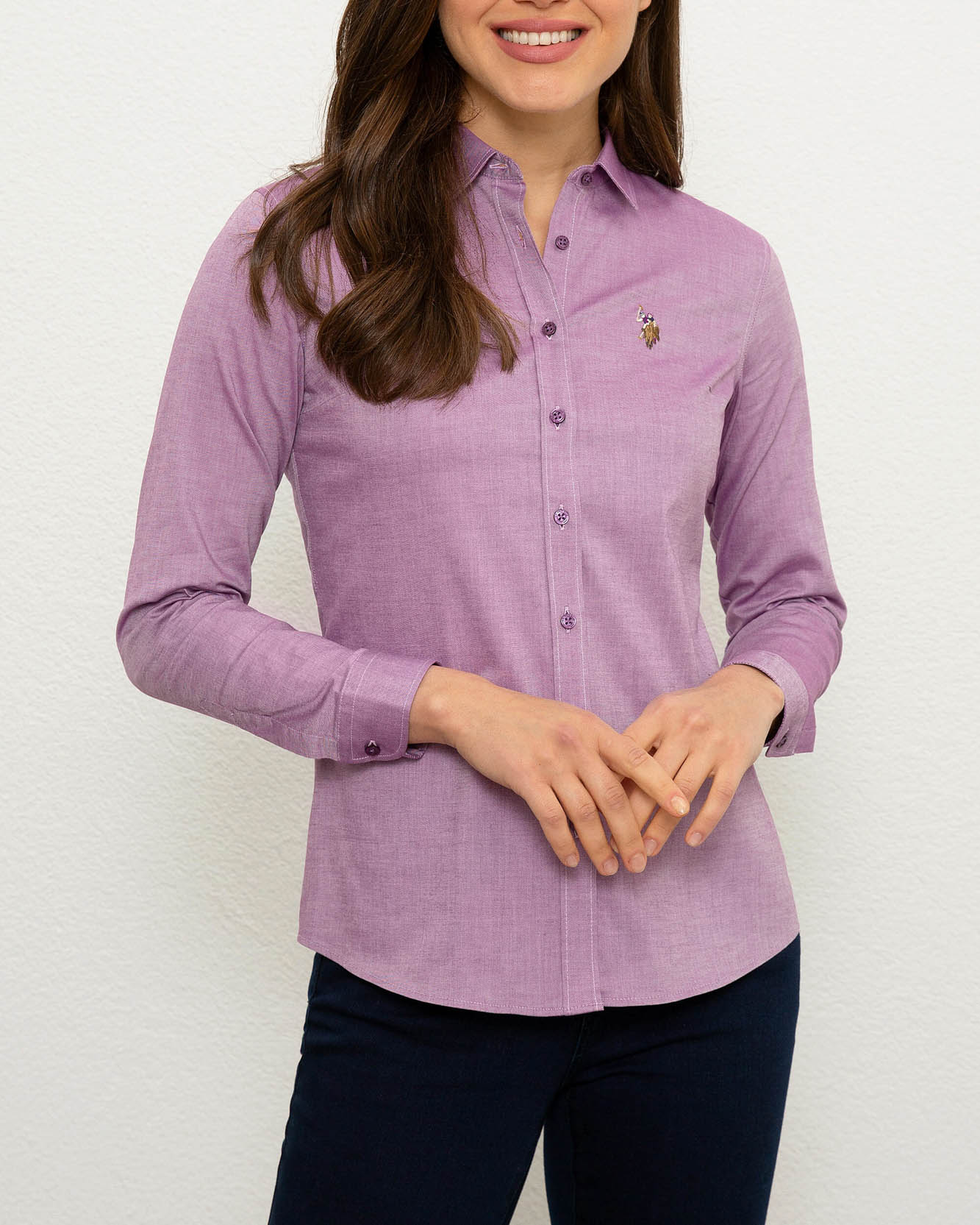 Fuchsia Shirt Long Sleeve U.S. Polo Assn.