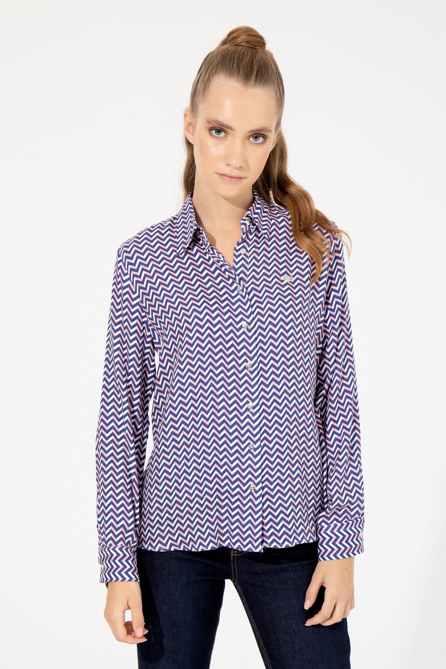 Mid Blue Shirt Long Sleeve U.S. Polo Assn.