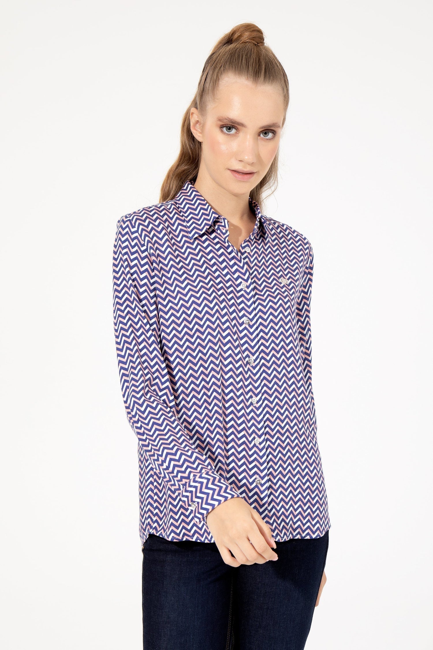 Mid Blue Shirt Long Sleeve U.S. Polo Assn.
