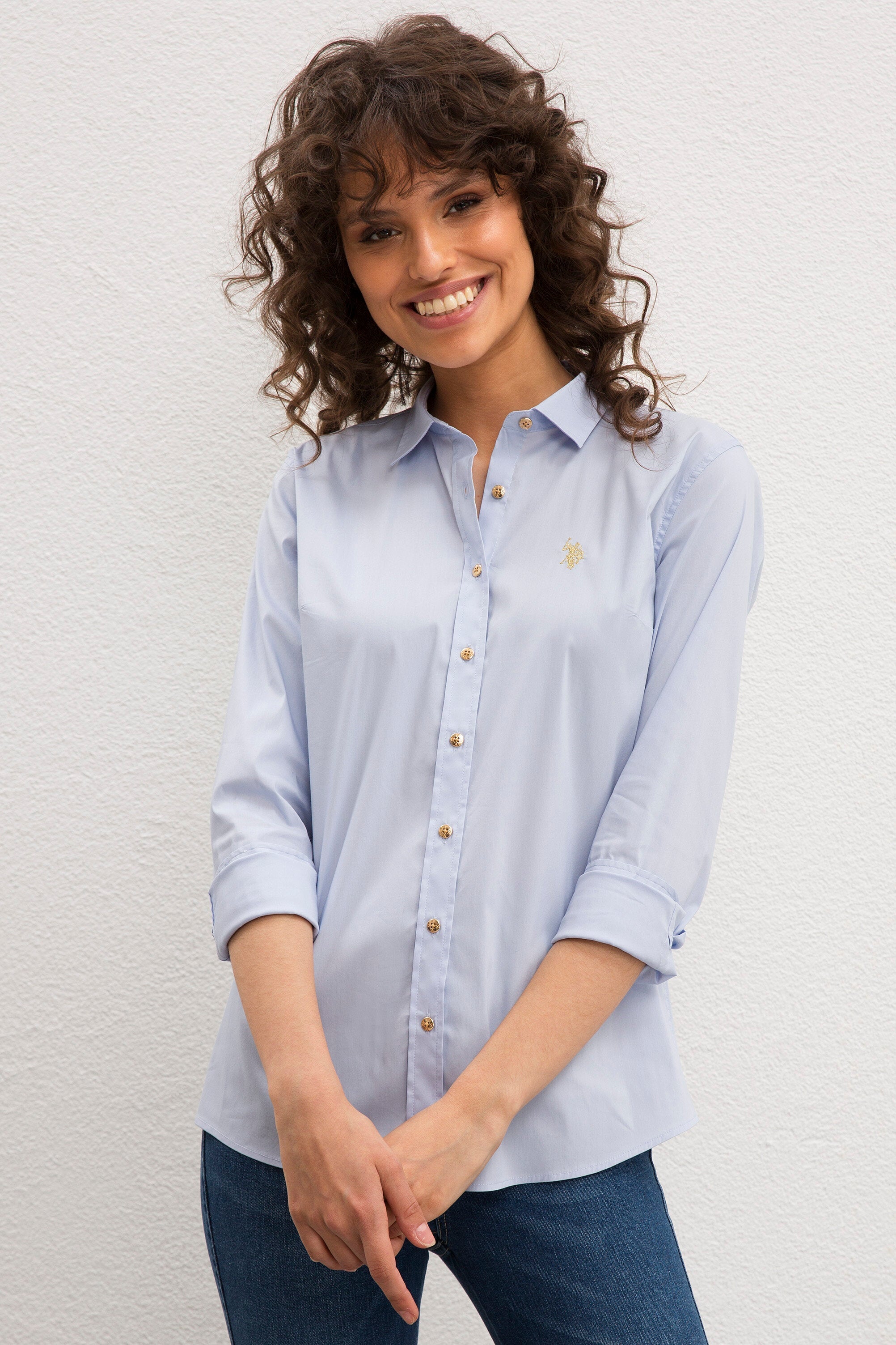 Light Blue Shirt Long Sleeve U.S. Polo Assn.