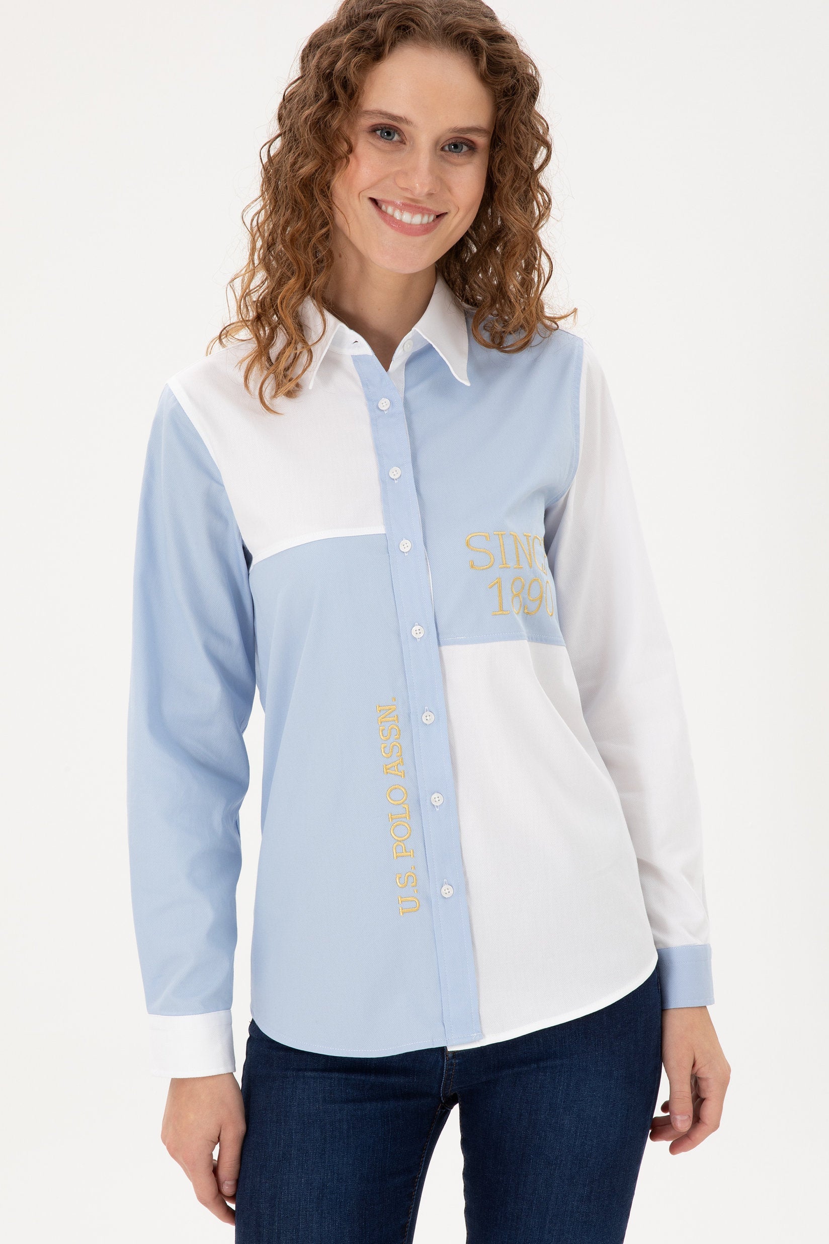 Multi-Color Color-Block Button Down_G082SZ0040 1948720_VR003_03