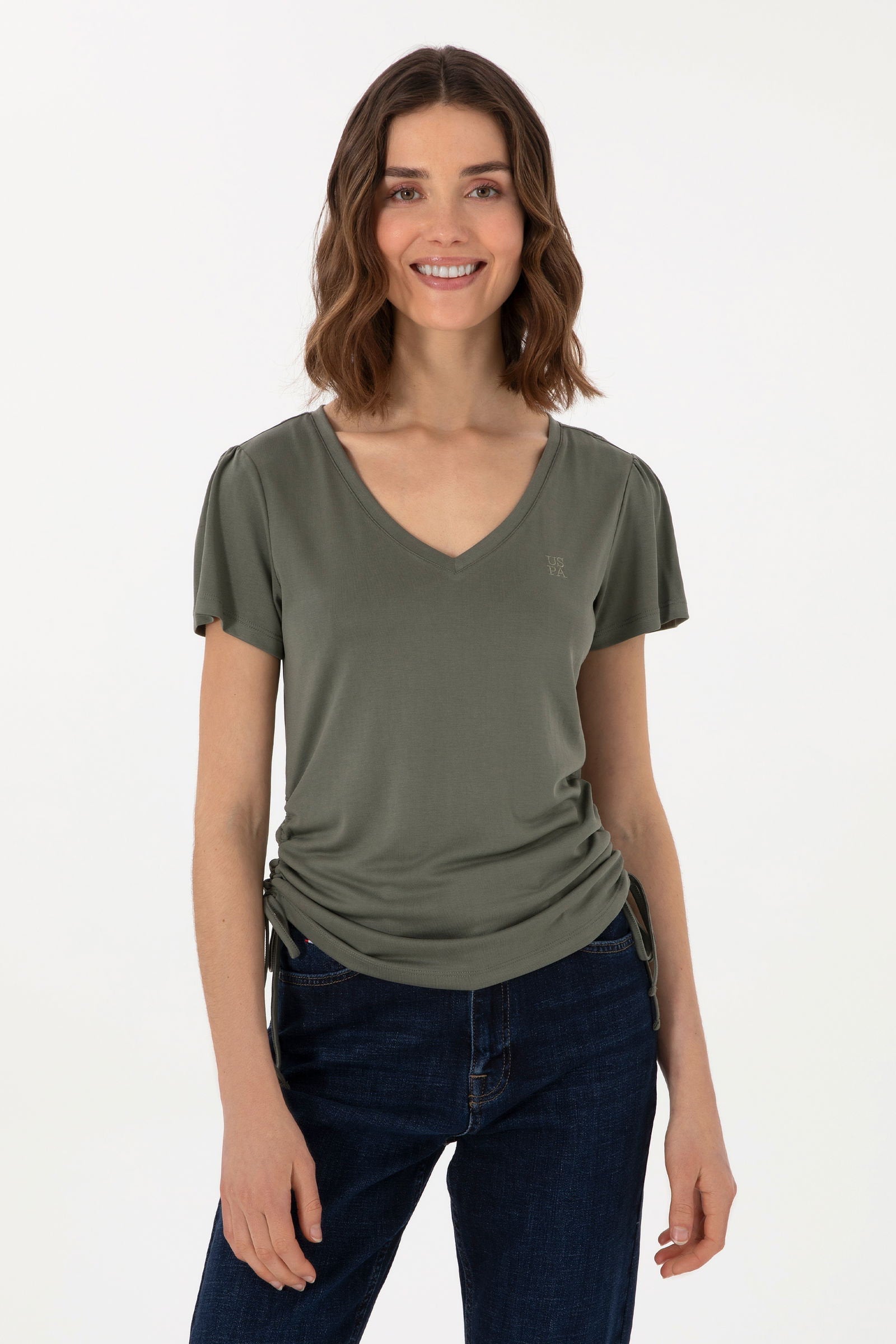 U.S. Polo Assn._Dark Khaki T-Shirt_G082SZ0110 2104536_VR111_01