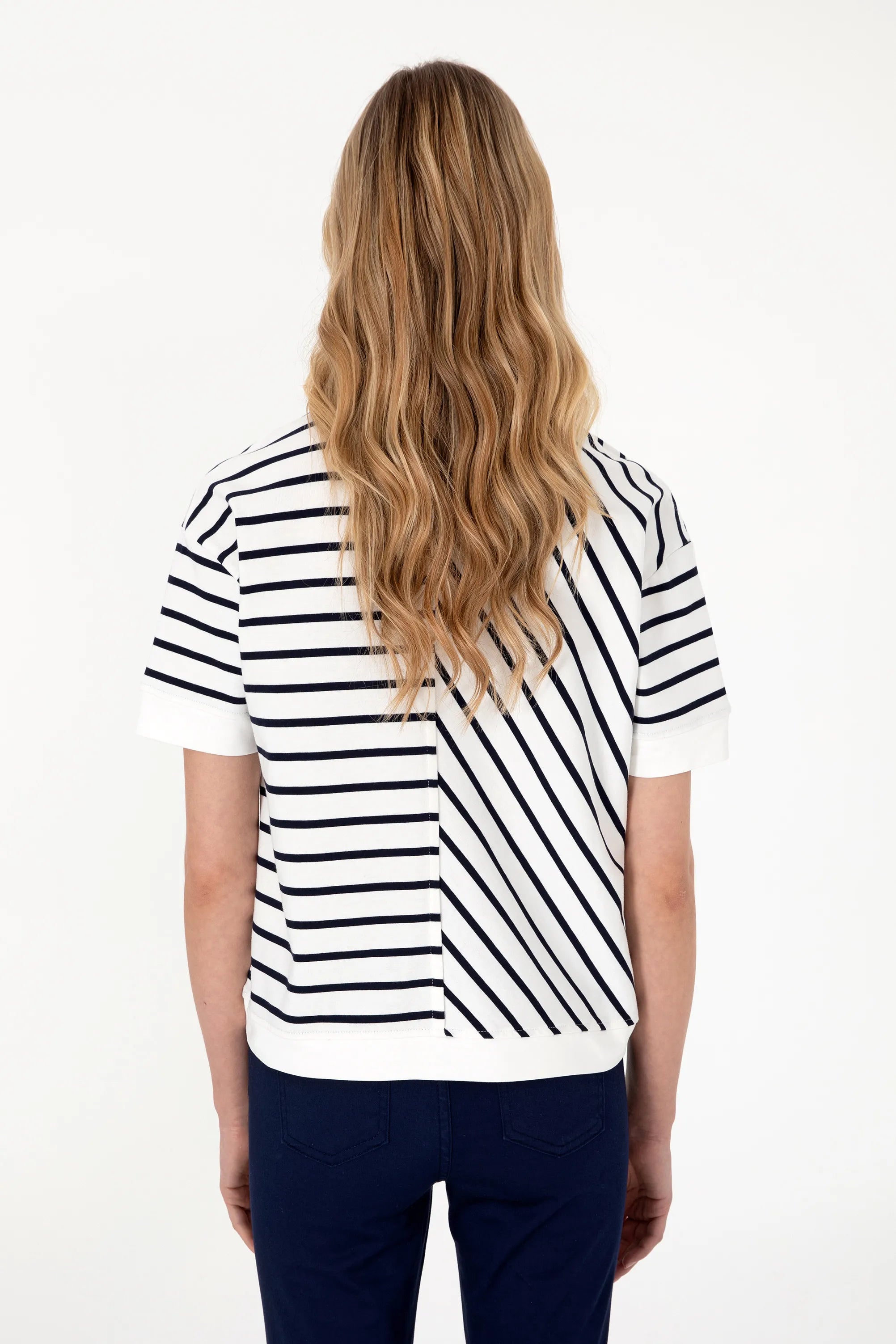 U.S. Polo Assn. Navy Blue Women Navy Blue Polo Shirt SKU: G082SZ0110 2104620_VR033 Image 05