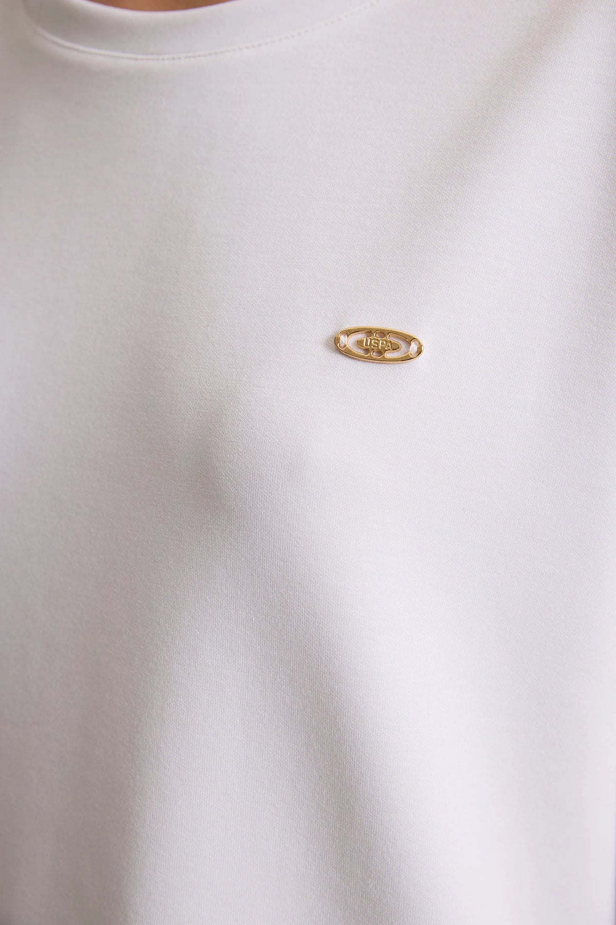 U.S. Polo Assn. White Women White Short Sleeve Relaxed Fit T-Shirt SKU: G082SZ0110 PU-12181_VR013 Image 06