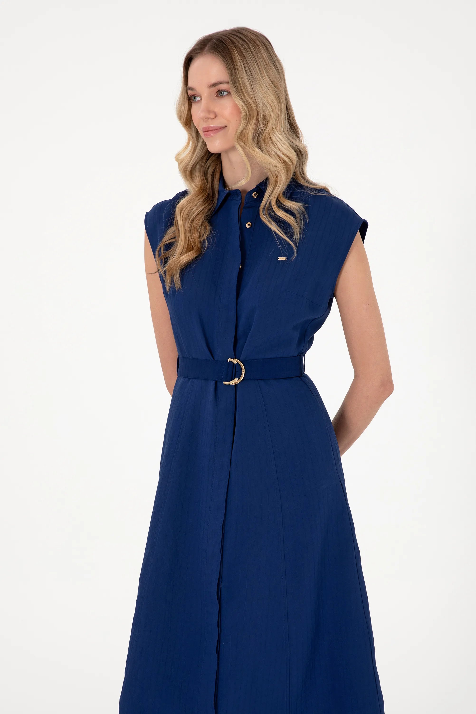 U.S. Polo Assn. Navy Women Navy Woven Dress SKU: G082SZ0320 2098537_VR033 Image 02