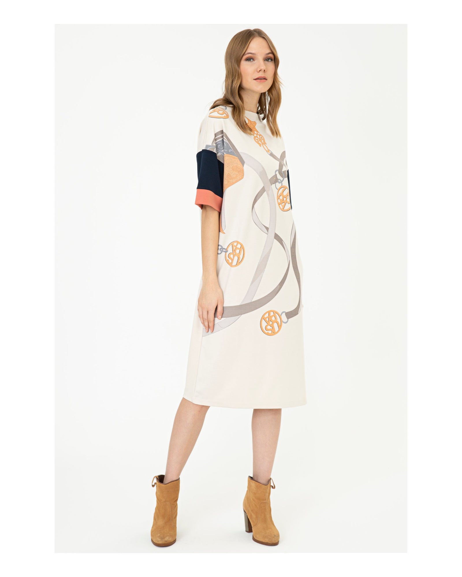 Beige Knitting Dress U.S. Polo Assn.