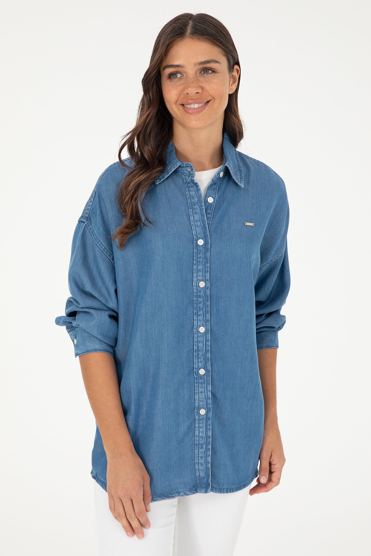 Blue Long Button Down Denim Shirt_G082SZ0770 1836879_DN0021_03