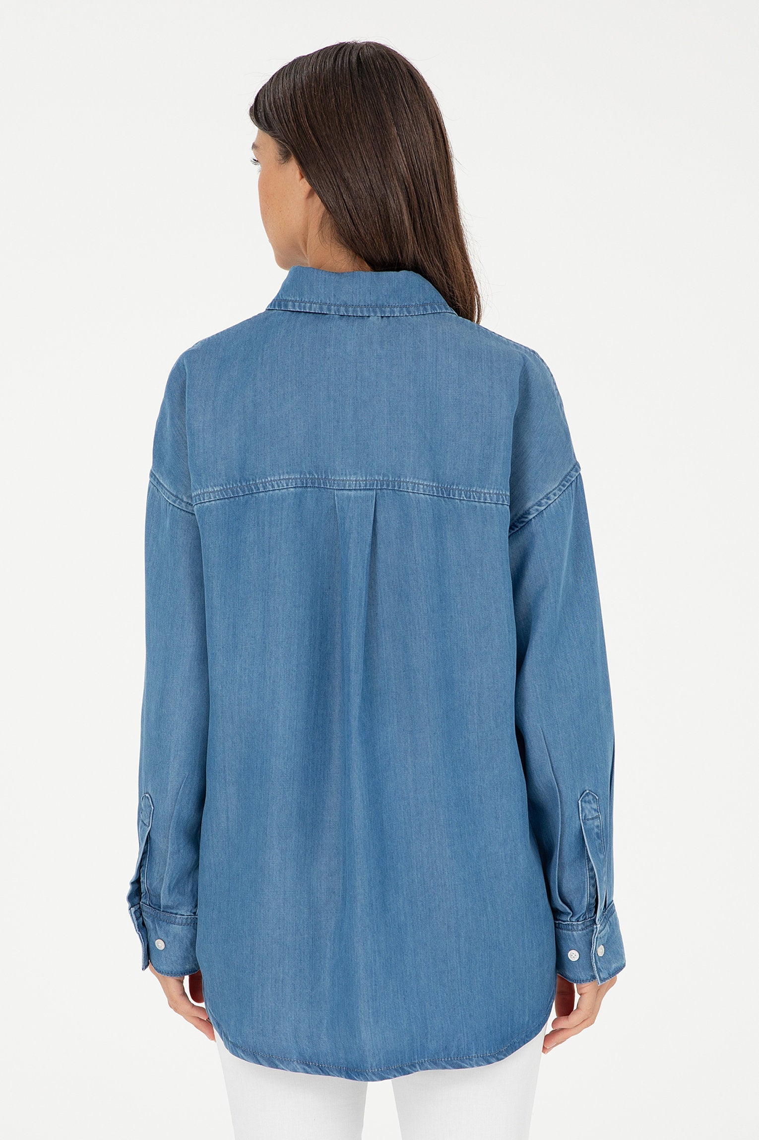 Blue Long Button Down Denim Shirt_G082SZ0770 1836879_DN0021_05