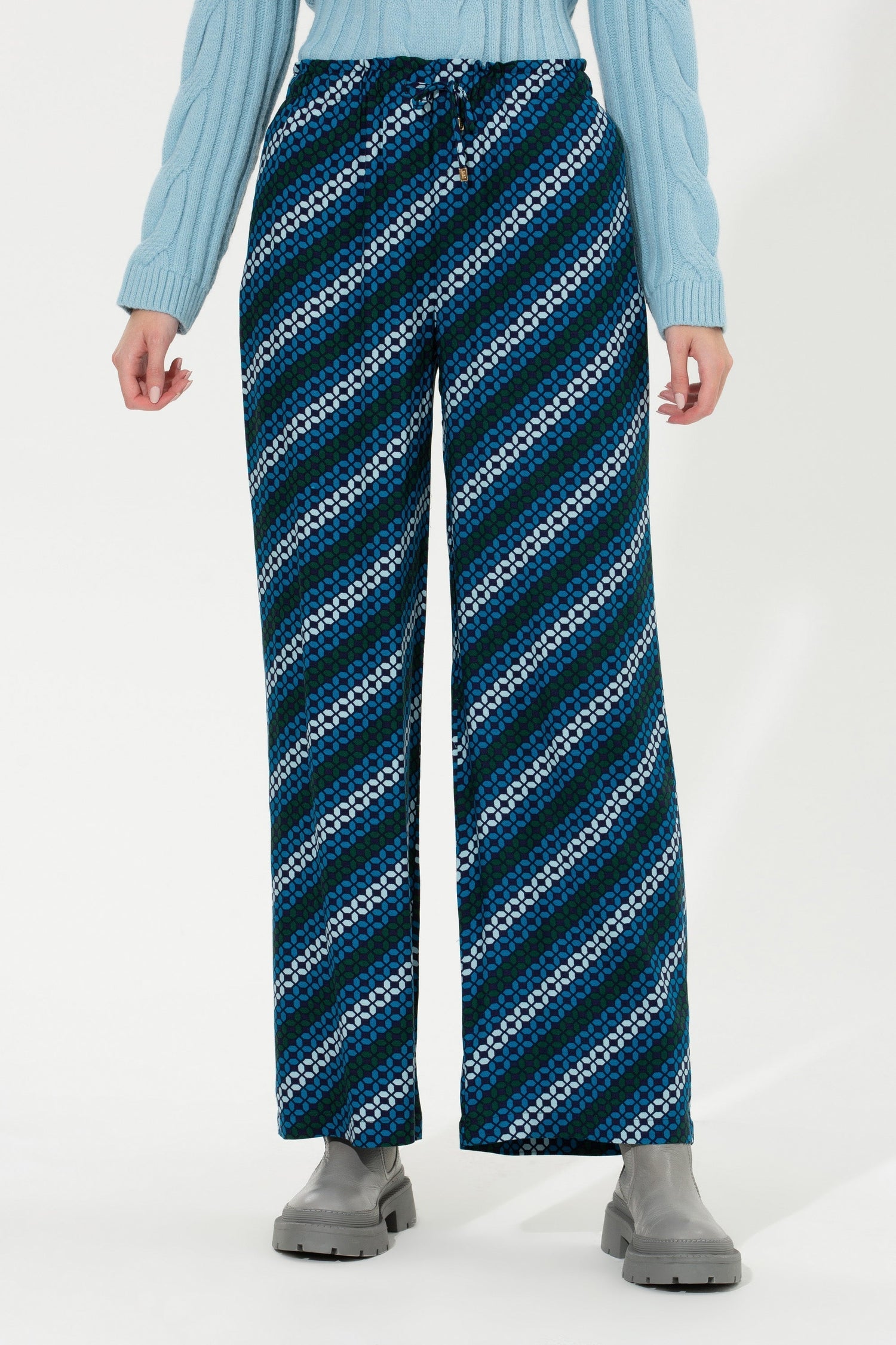 Light Blue Wide Trouser U.S. Polo Assn.