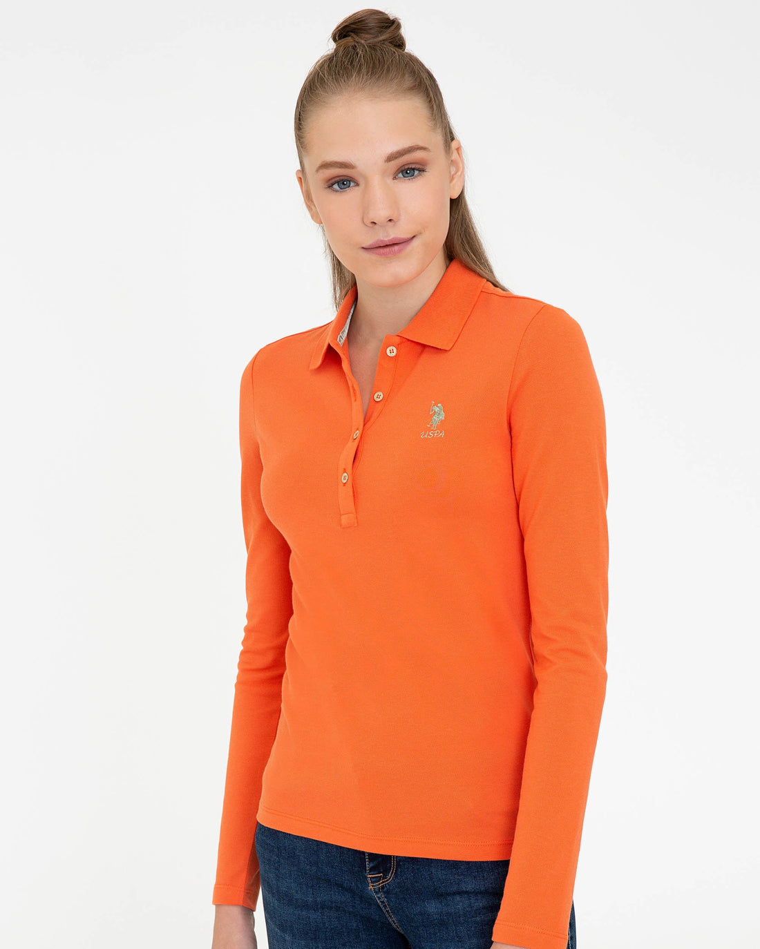 Orange Sweat Shirt U.S. Polo Assn.