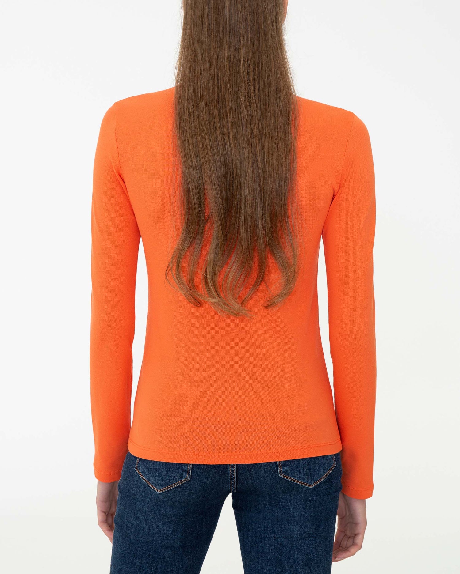 Orange Sweat Shirt U.S. Polo Assn.