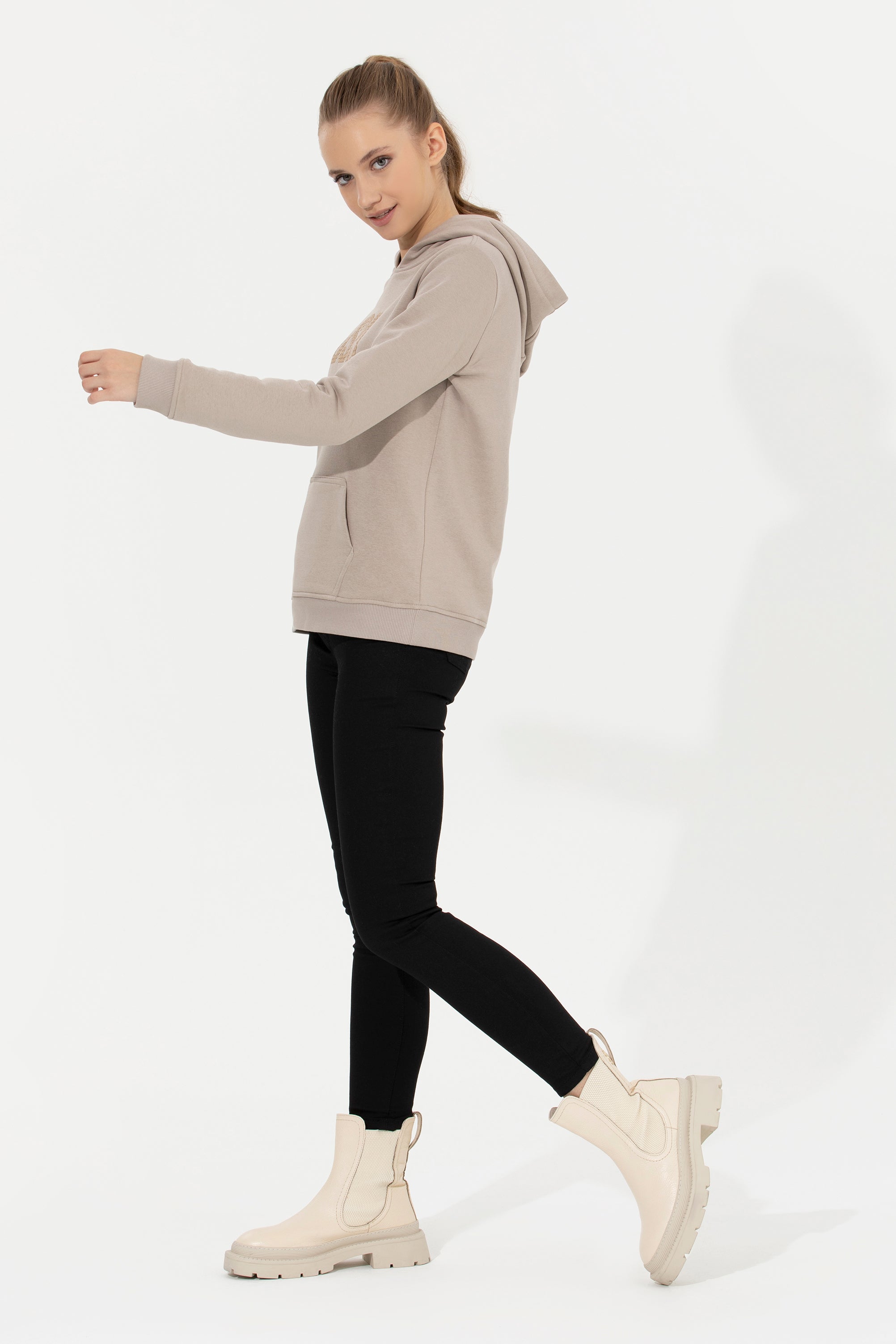Beige Sweat Shirt U.S. Polo Assn.