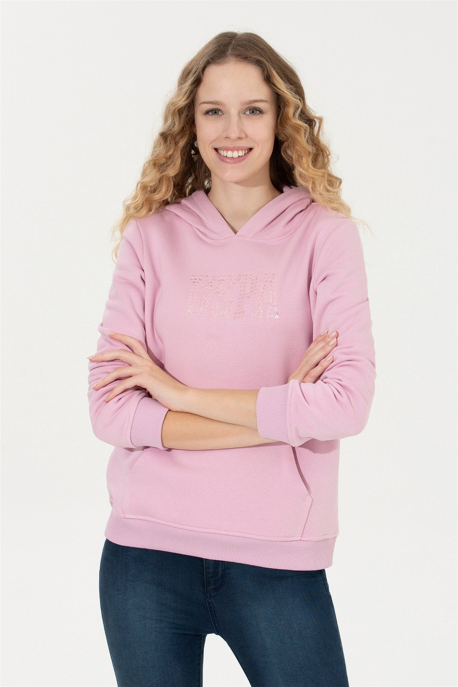 Pink Sweat Shirt U.S. Polo Assn.