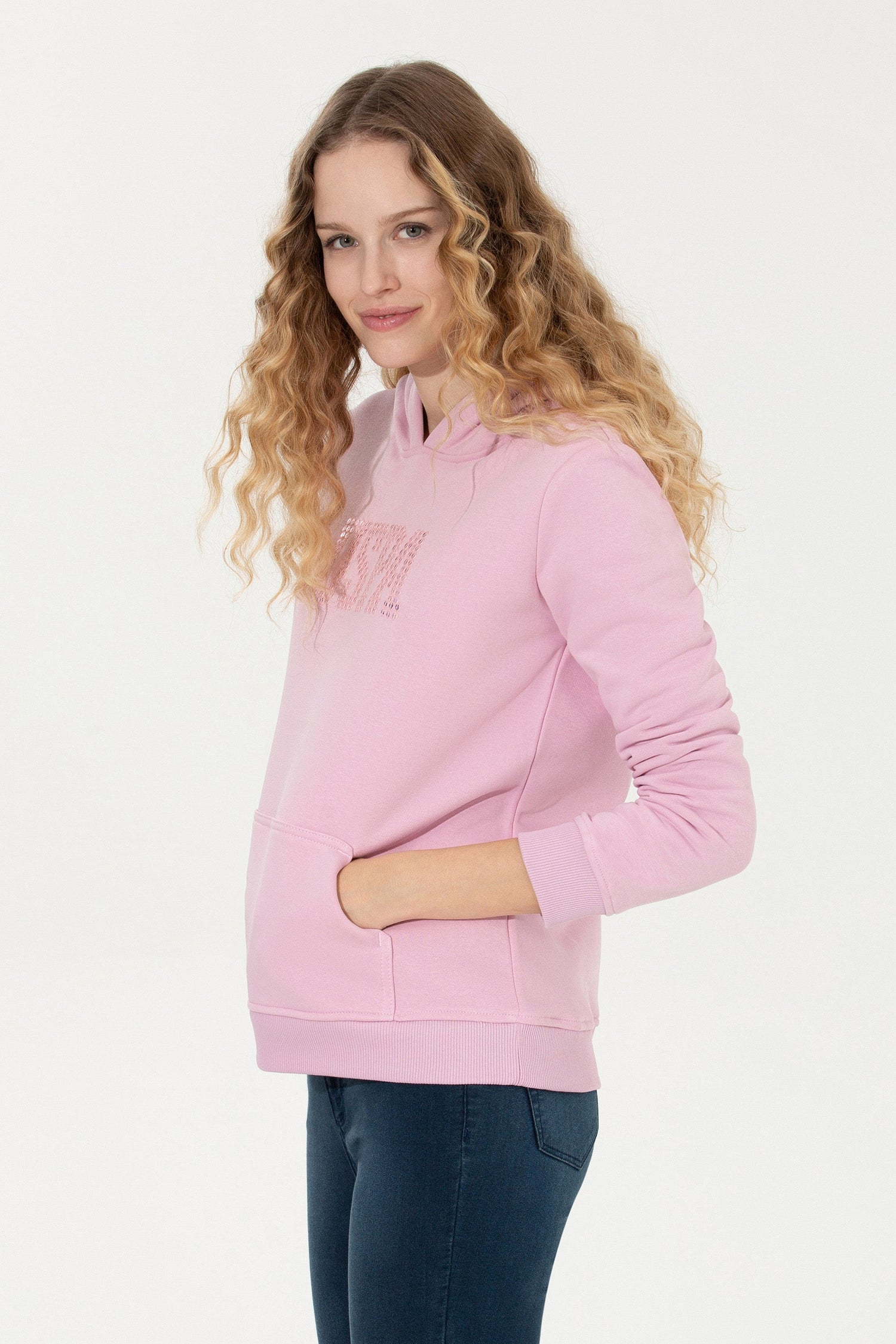 Pink Sweat Shirt U.S. Polo Assn.