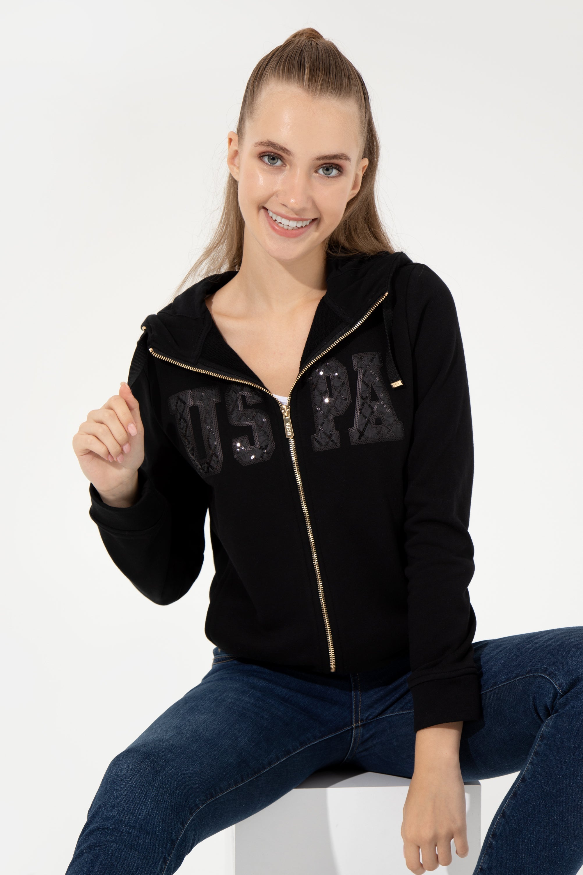 Black Sweat Shirt U.S. Polo Assn.
