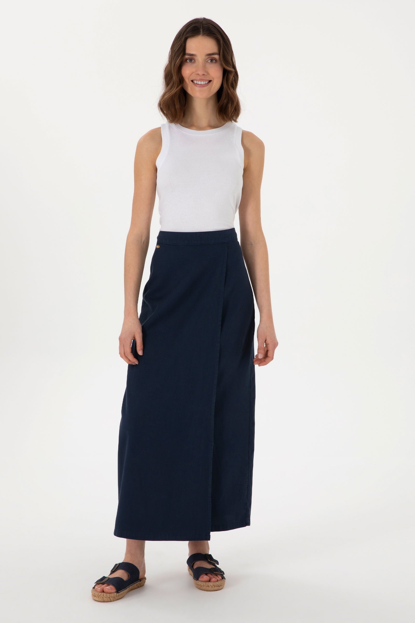 U.S. Polo Assn._Navy Long Skirt_G082SZ0980 2109752_VR033_01