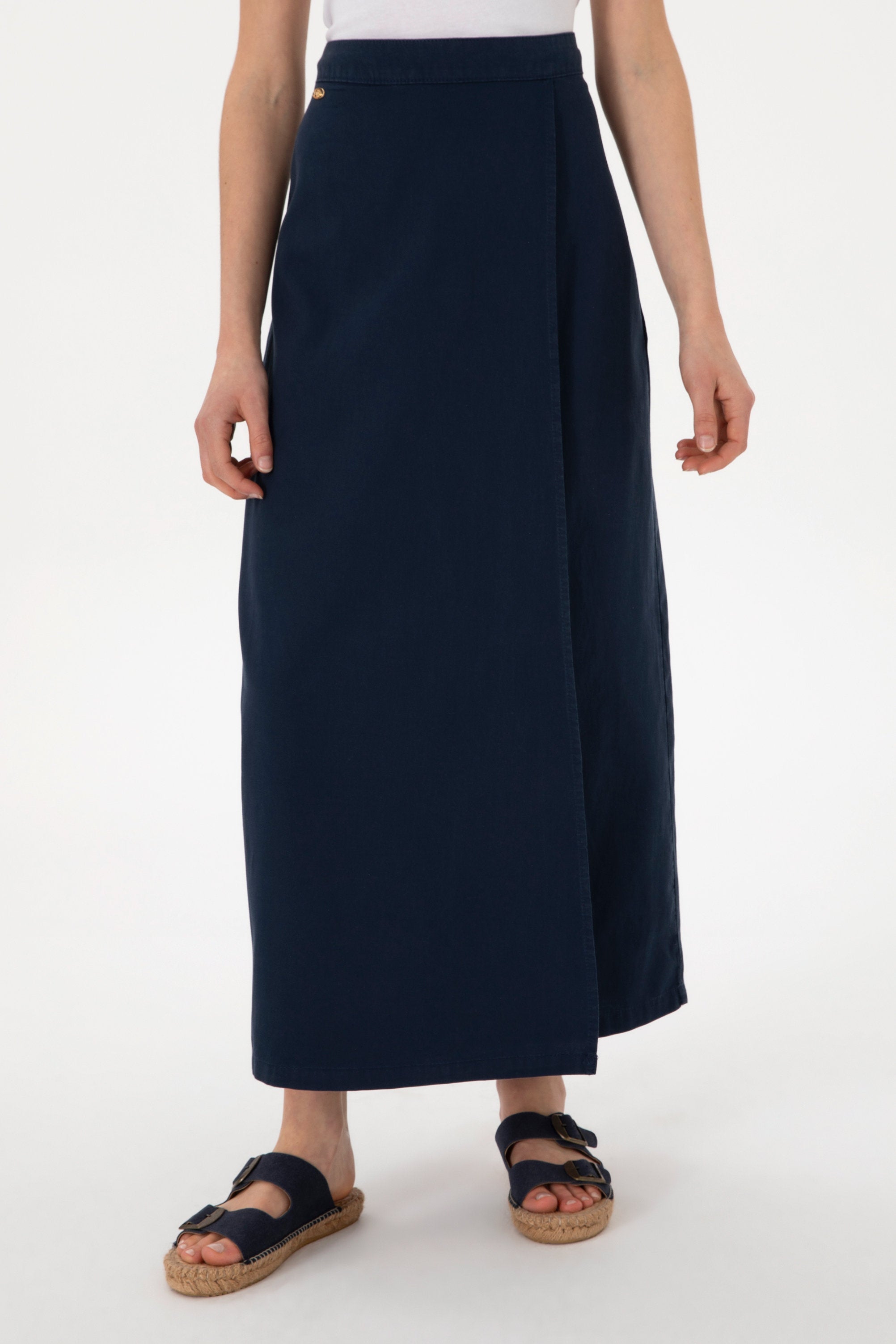 U.S. Polo Assn._Navy Long Skirt_G082SZ0980 2109752_VR033_02