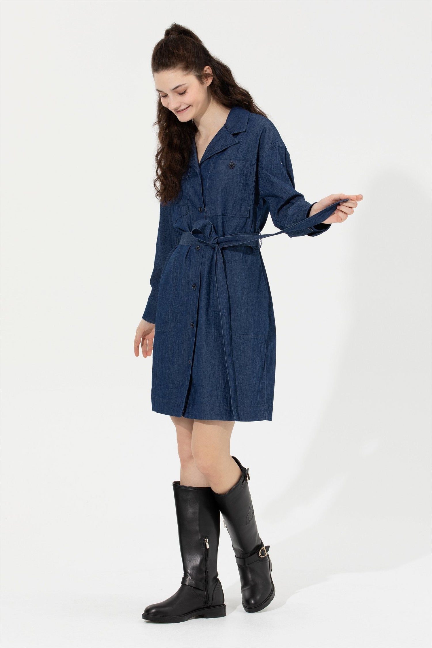 Dark Blue Denim Dress U.S. Polo Assn.