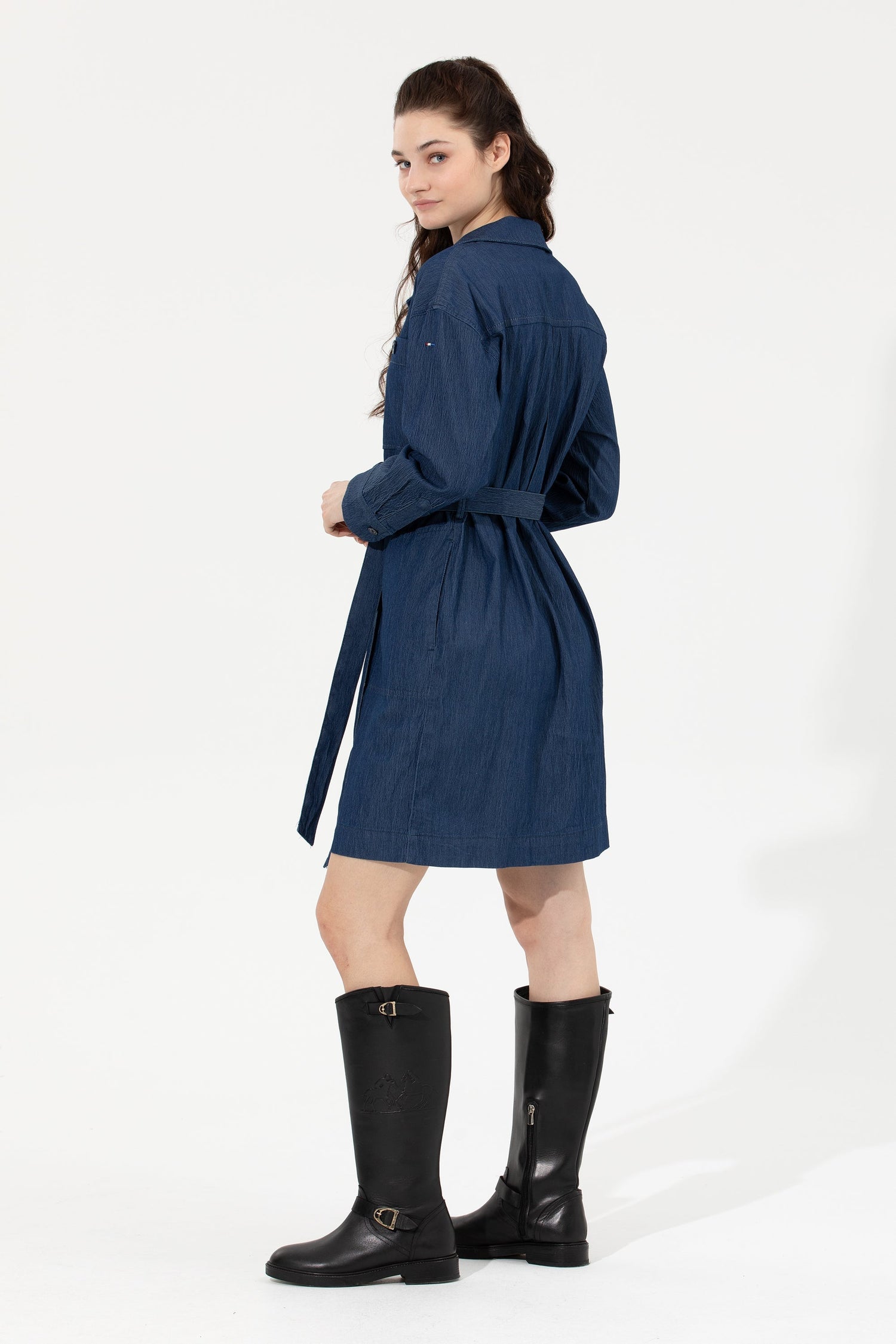 Dark Blue Denim Dress U.S. Polo Assn.