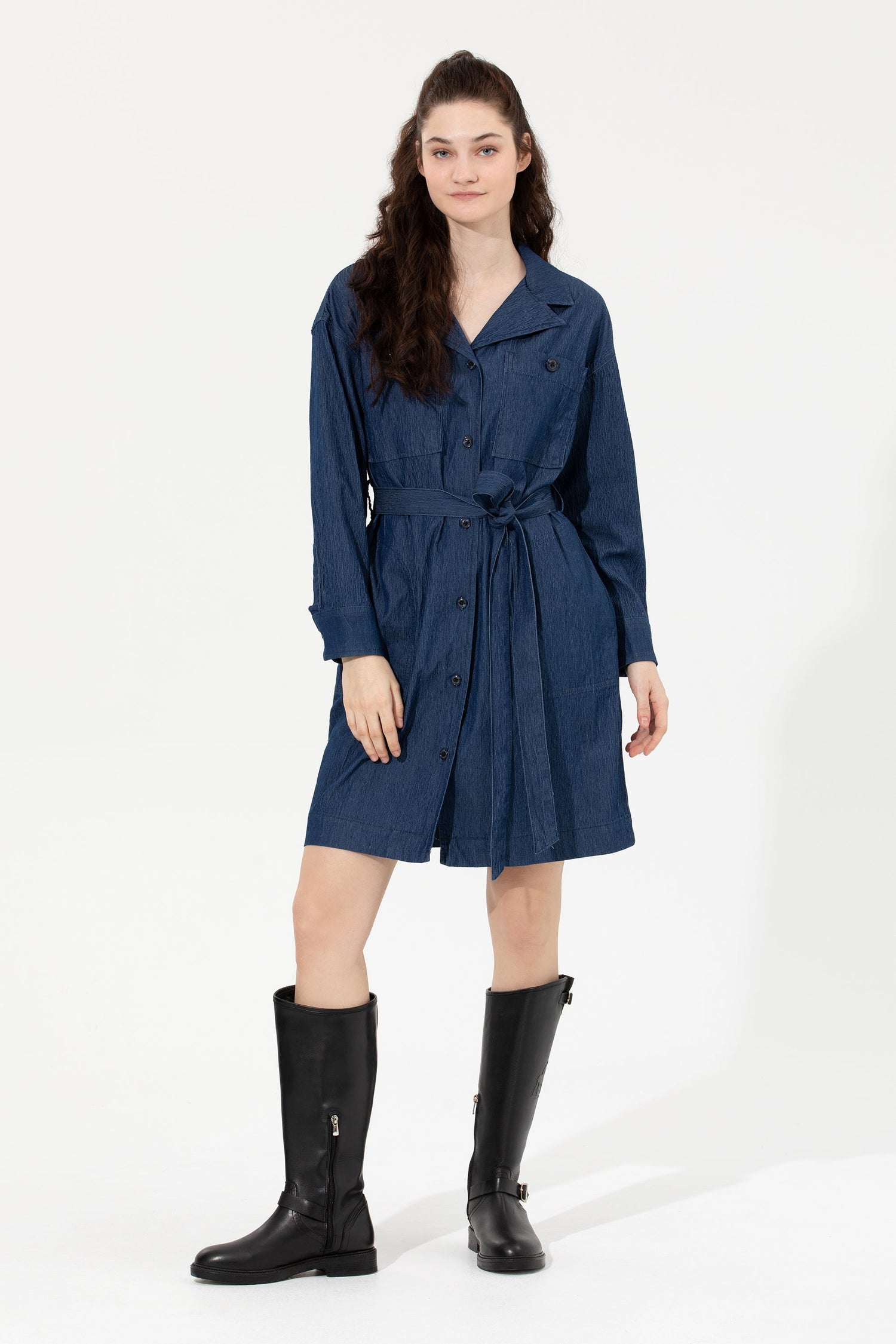 Dark Blue Denim Dress U.S. Polo Assn.