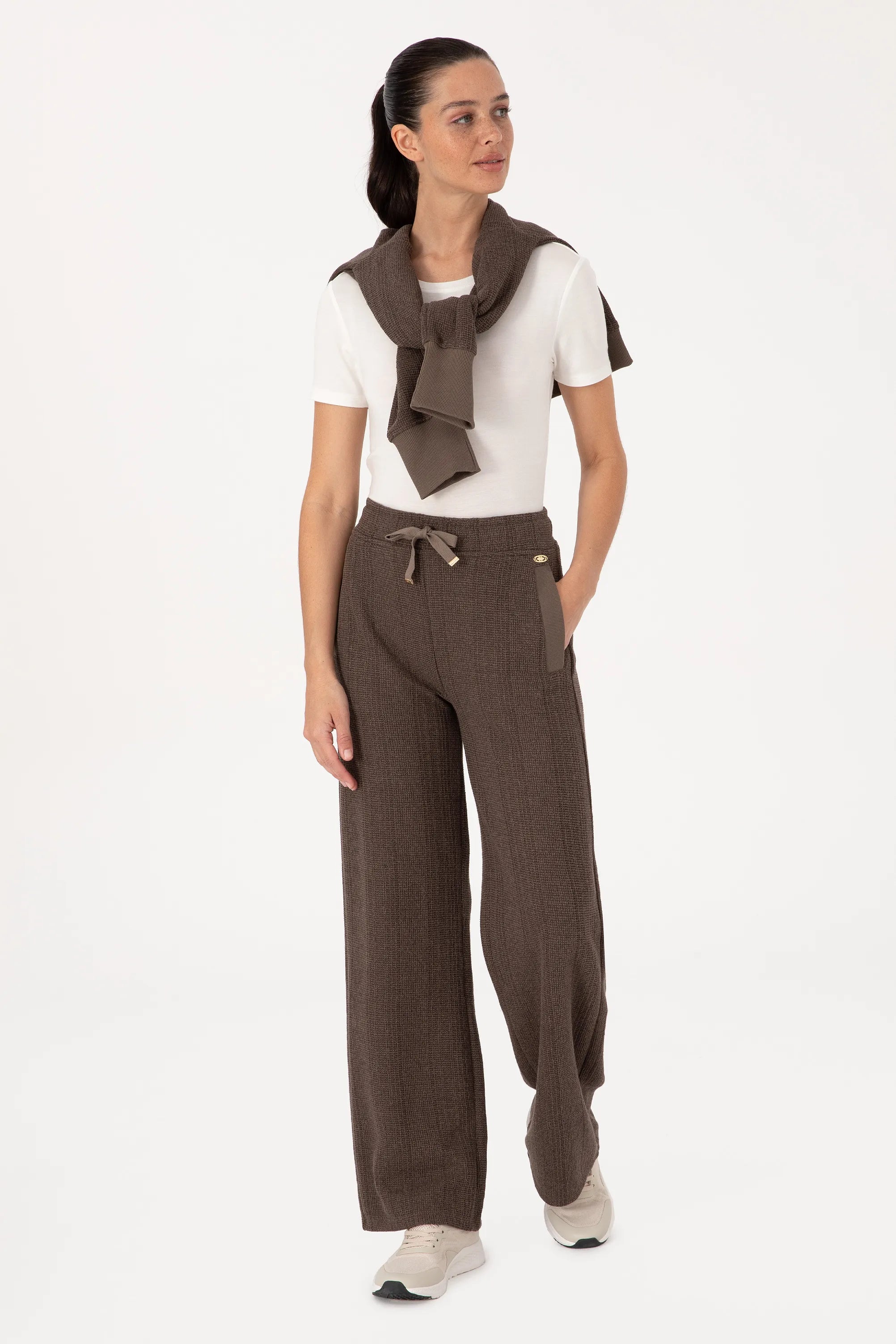 U.S. Polo Assn._Mink_Mink Knitted Slip On Trousers_G082SZ0OP0 2240670_VR052_03