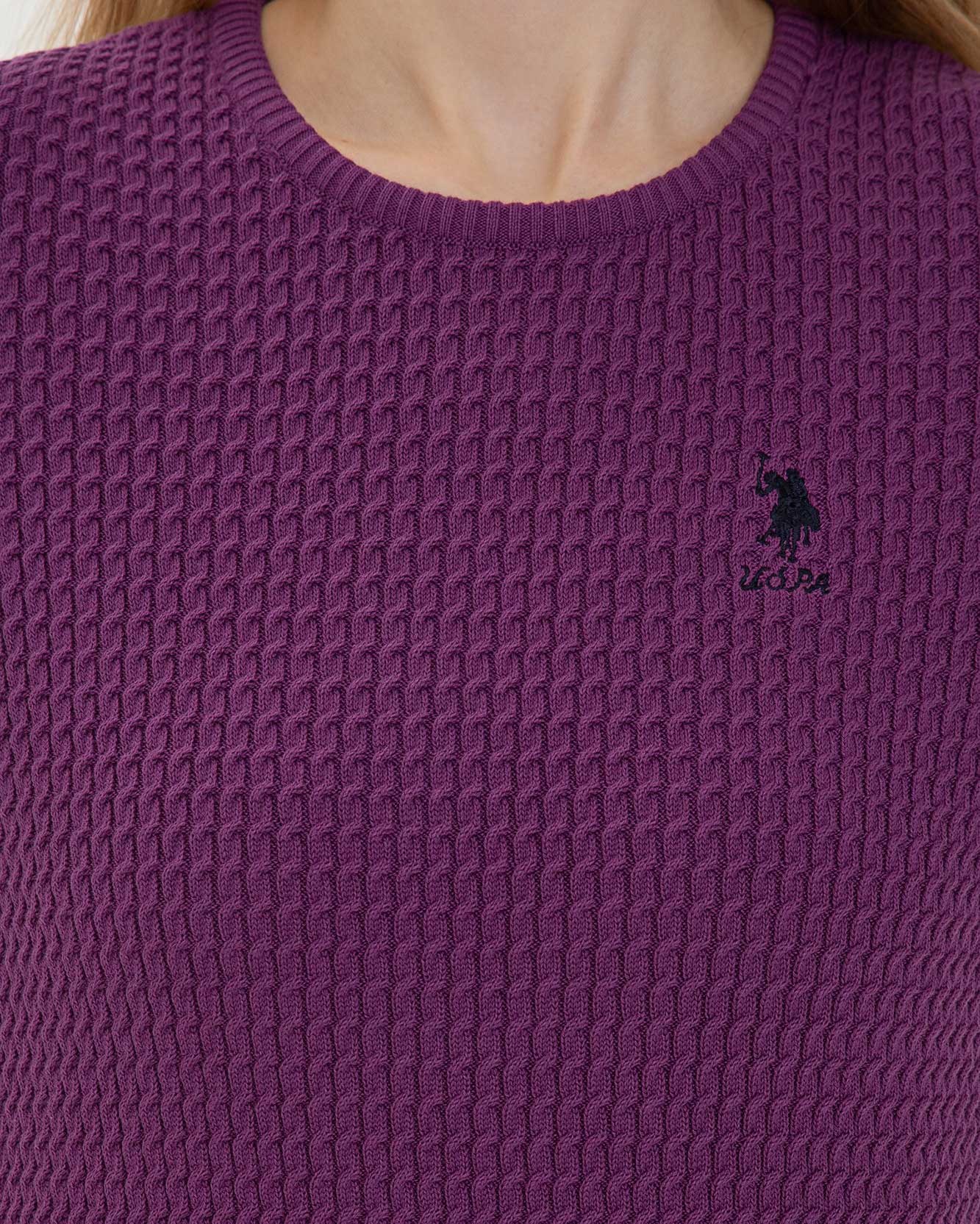 Mauve Knitting Jumper U.S. Polo Assn.