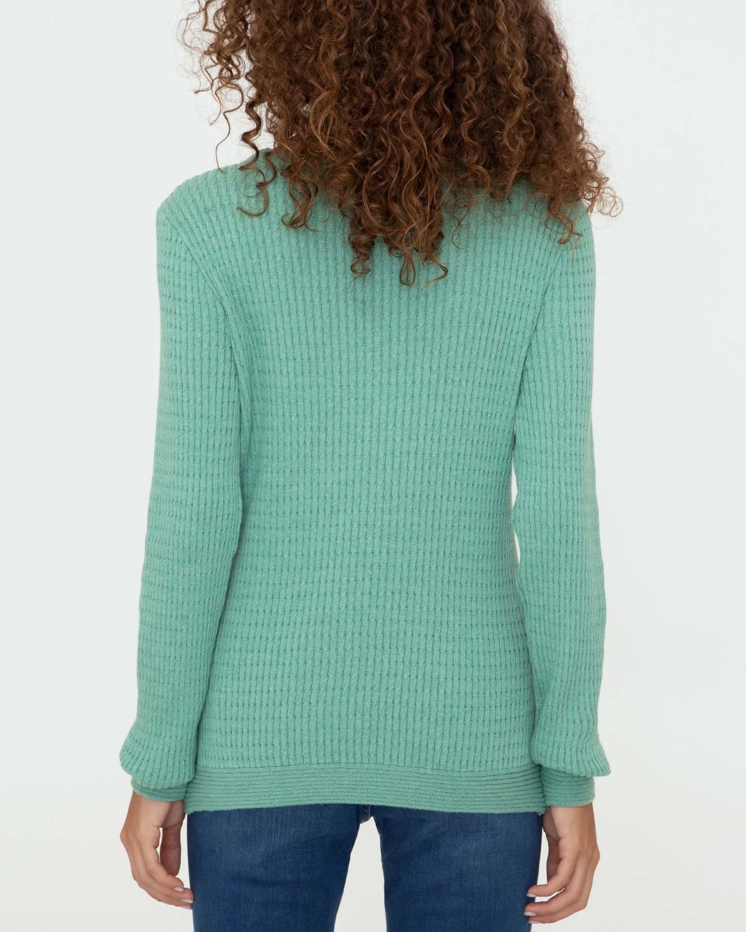 Light Green Knitting Jumper - BEVAVA