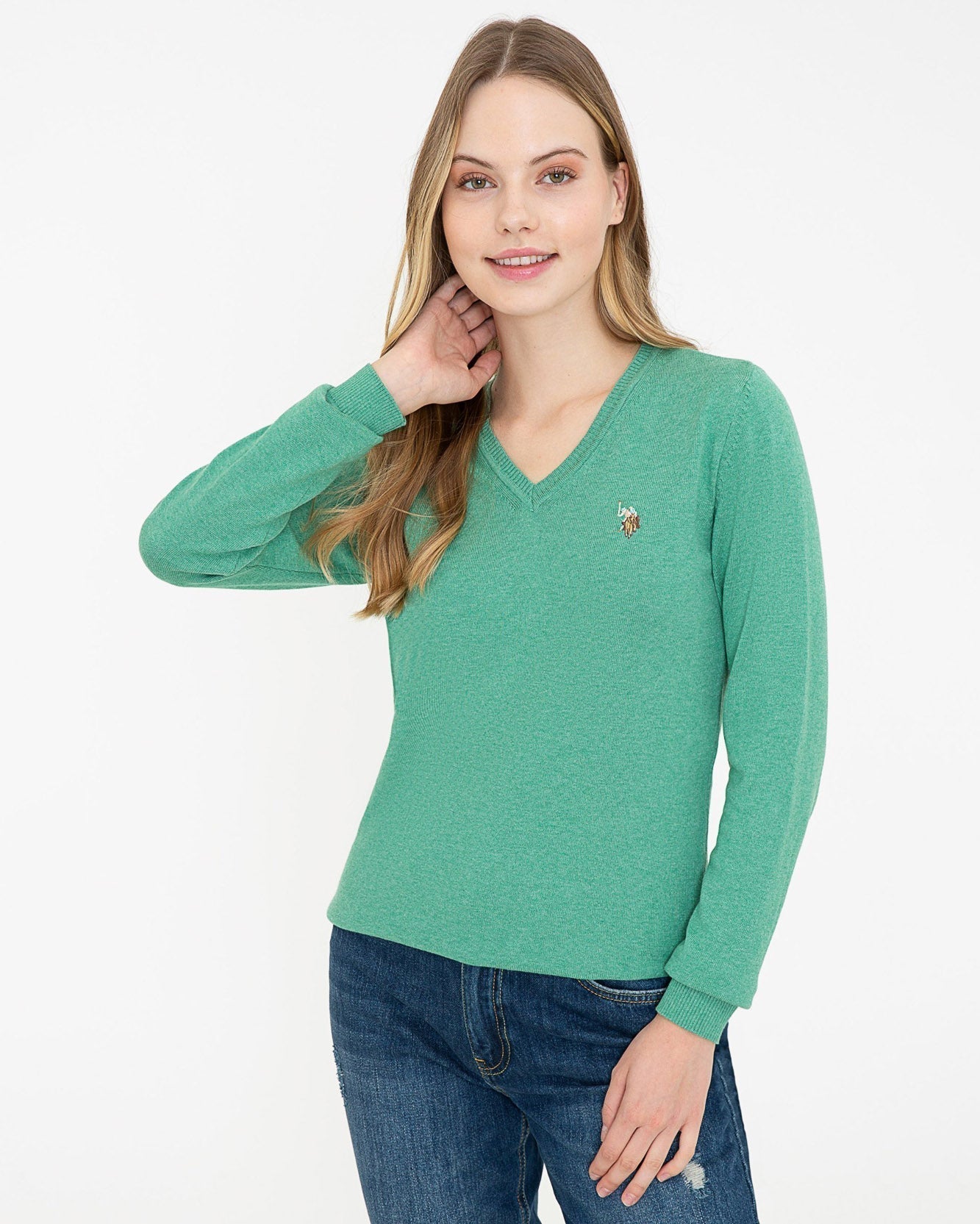 Light Green Knitting Jumper U.S. Polo Assn.