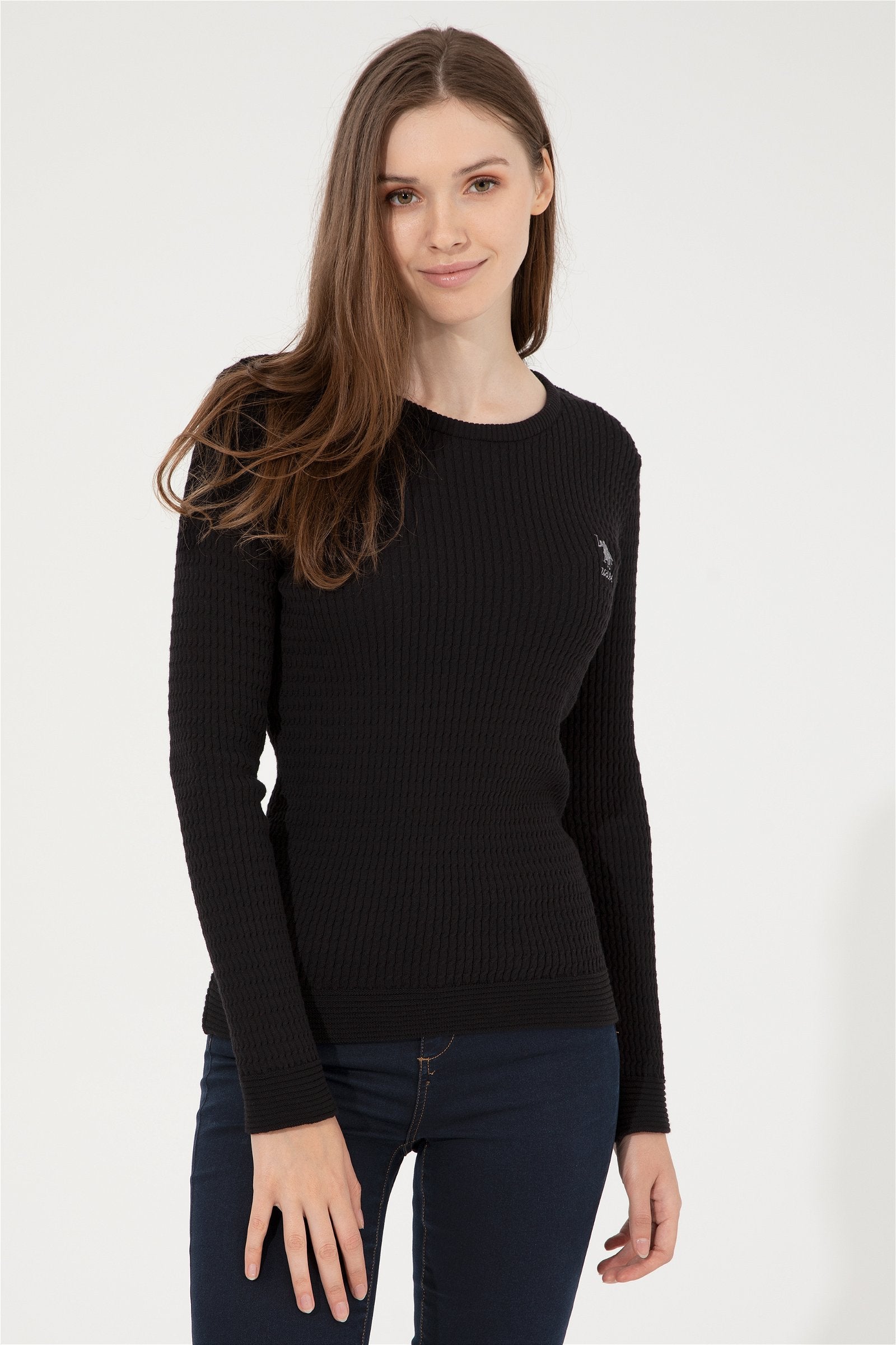 Black Knitting Jumper U.S. Polo Assn.