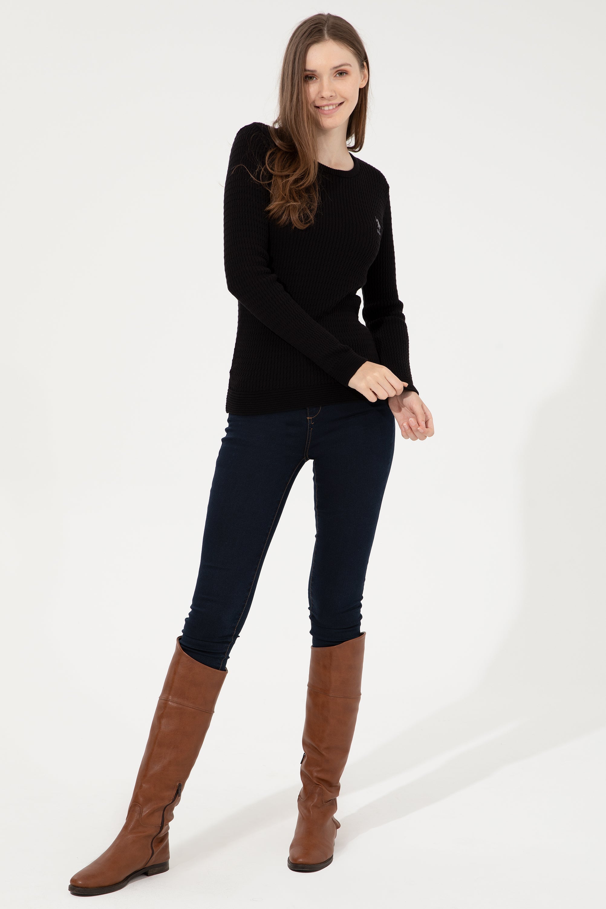 Black Knitting Jumper U.S. Polo Assn.