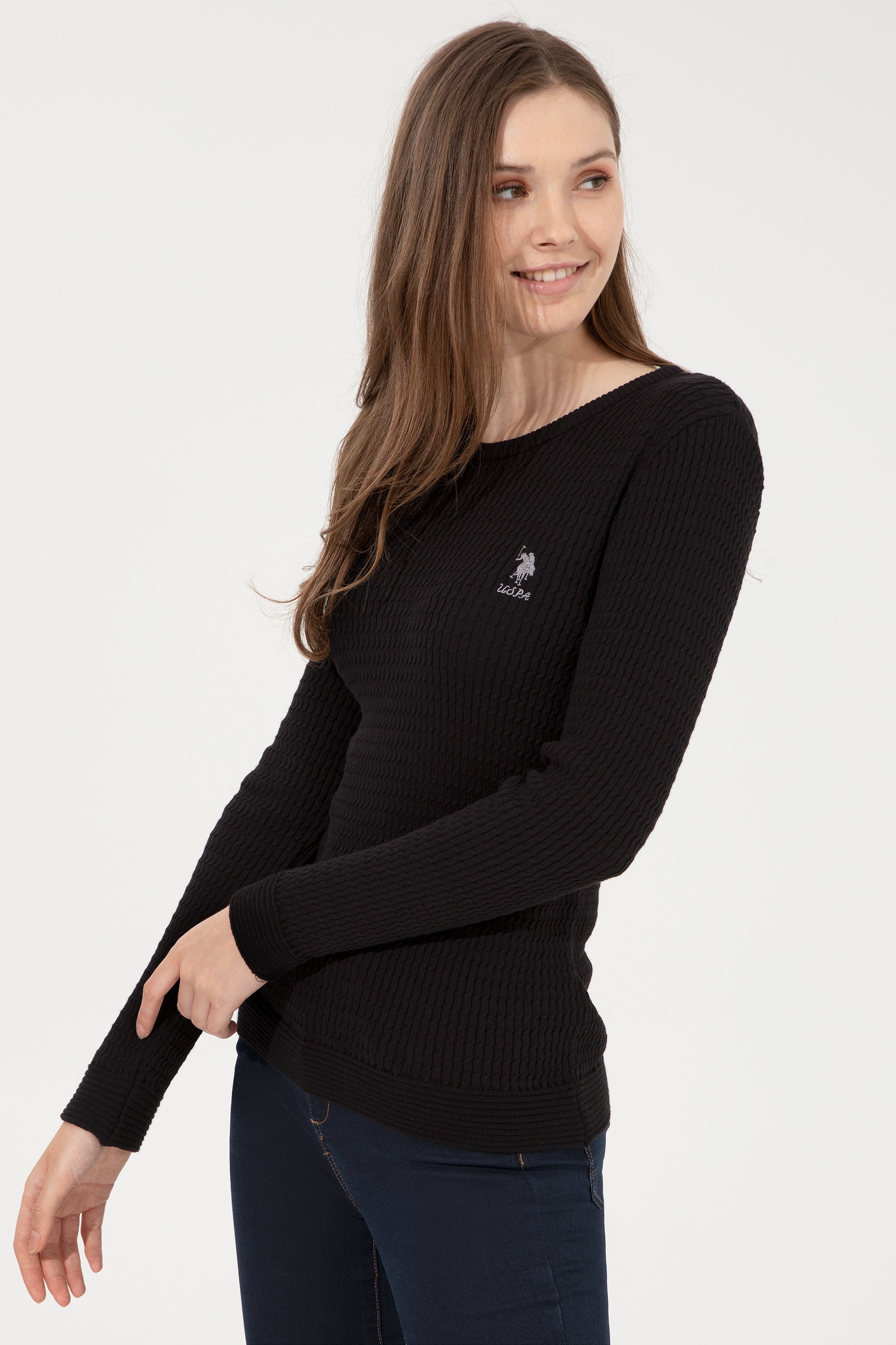 Black Knitting Jumper U.S. Polo Assn.